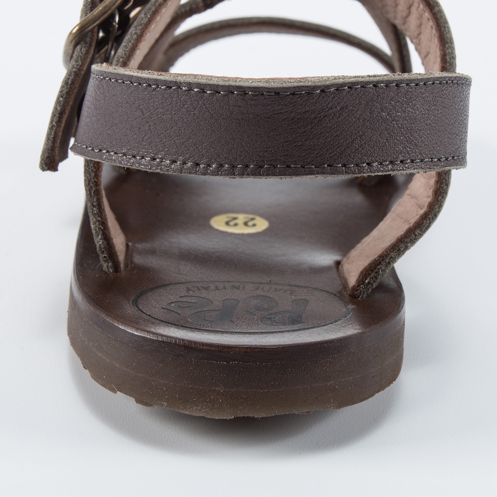 Girls Brown Flat Sandals