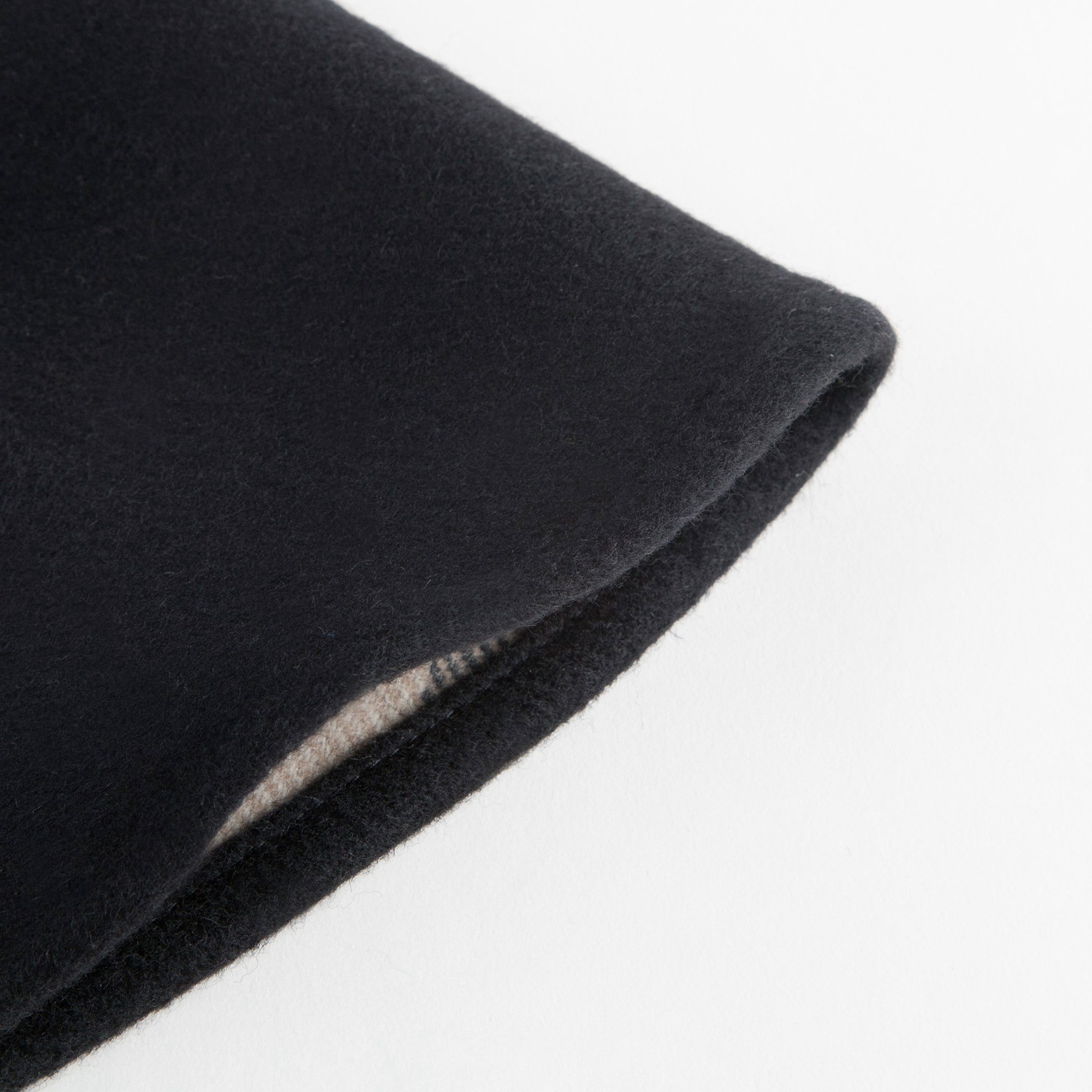 Girls Black Hooded Wool Cape