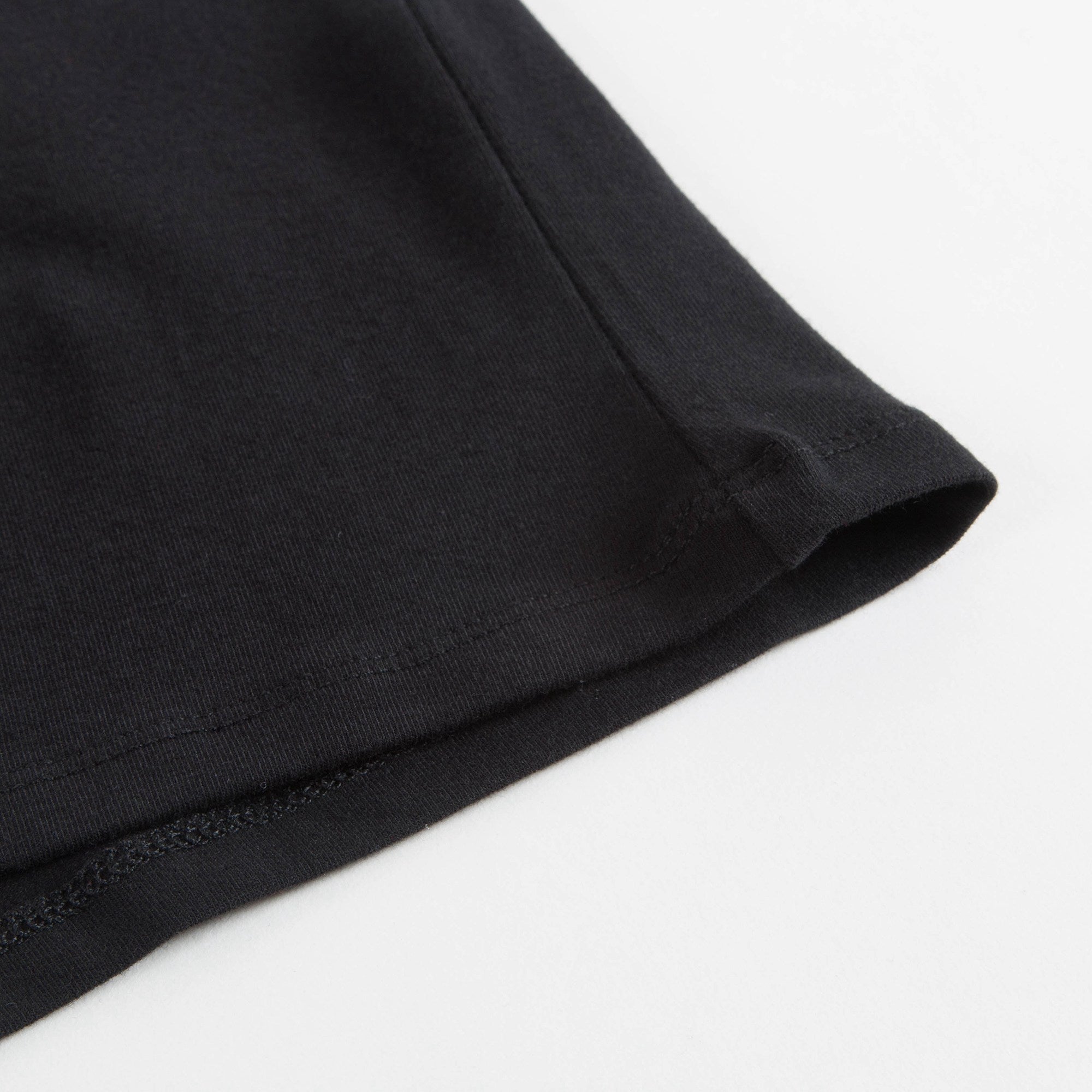 Girls Black Cotton T-shirt