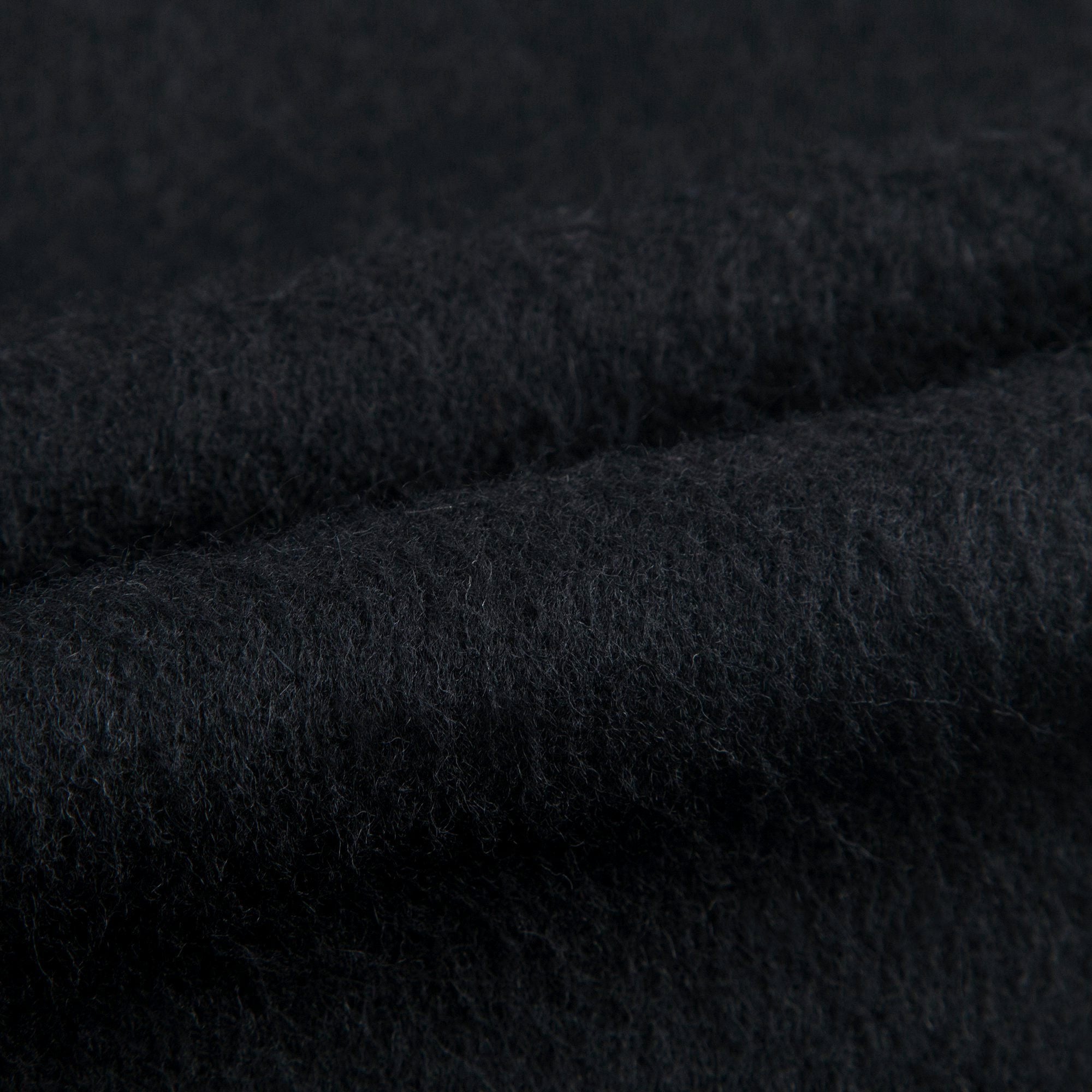 Girls Black Hooded Wool Cape