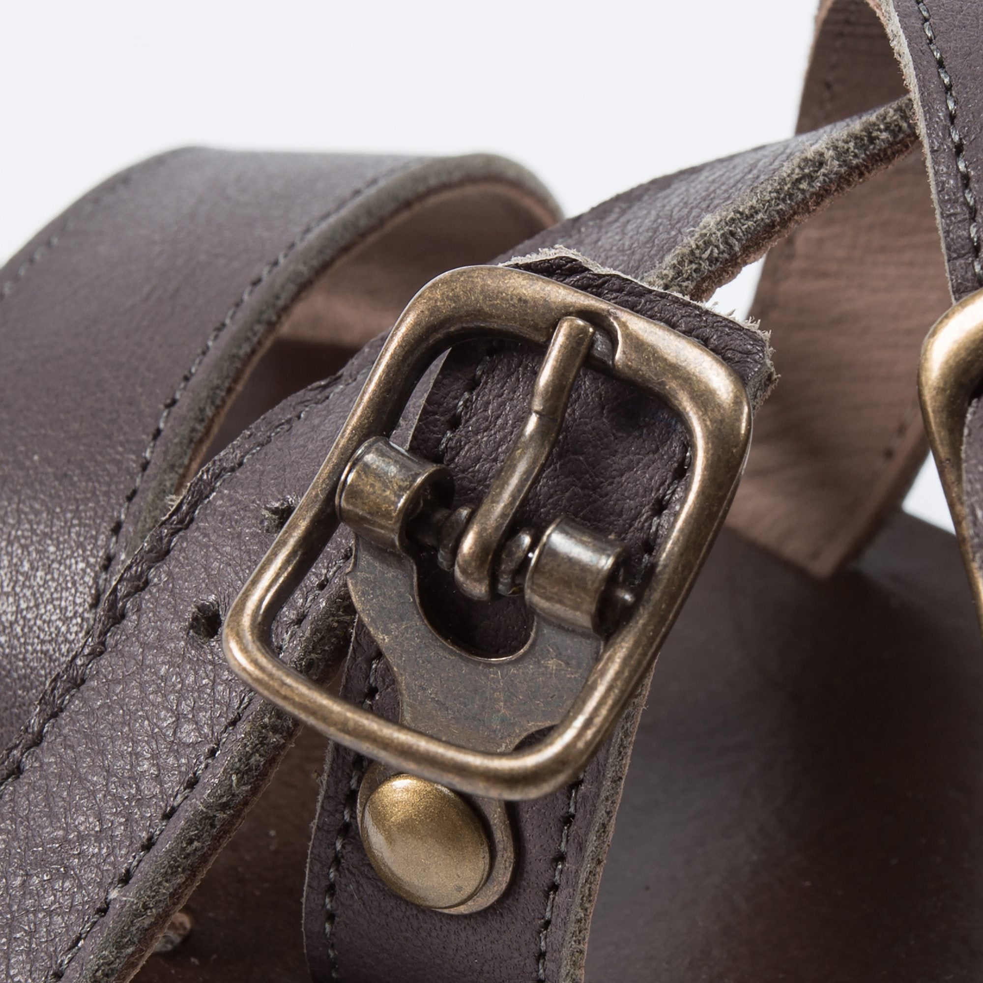 Girls Brown Flat Sandals