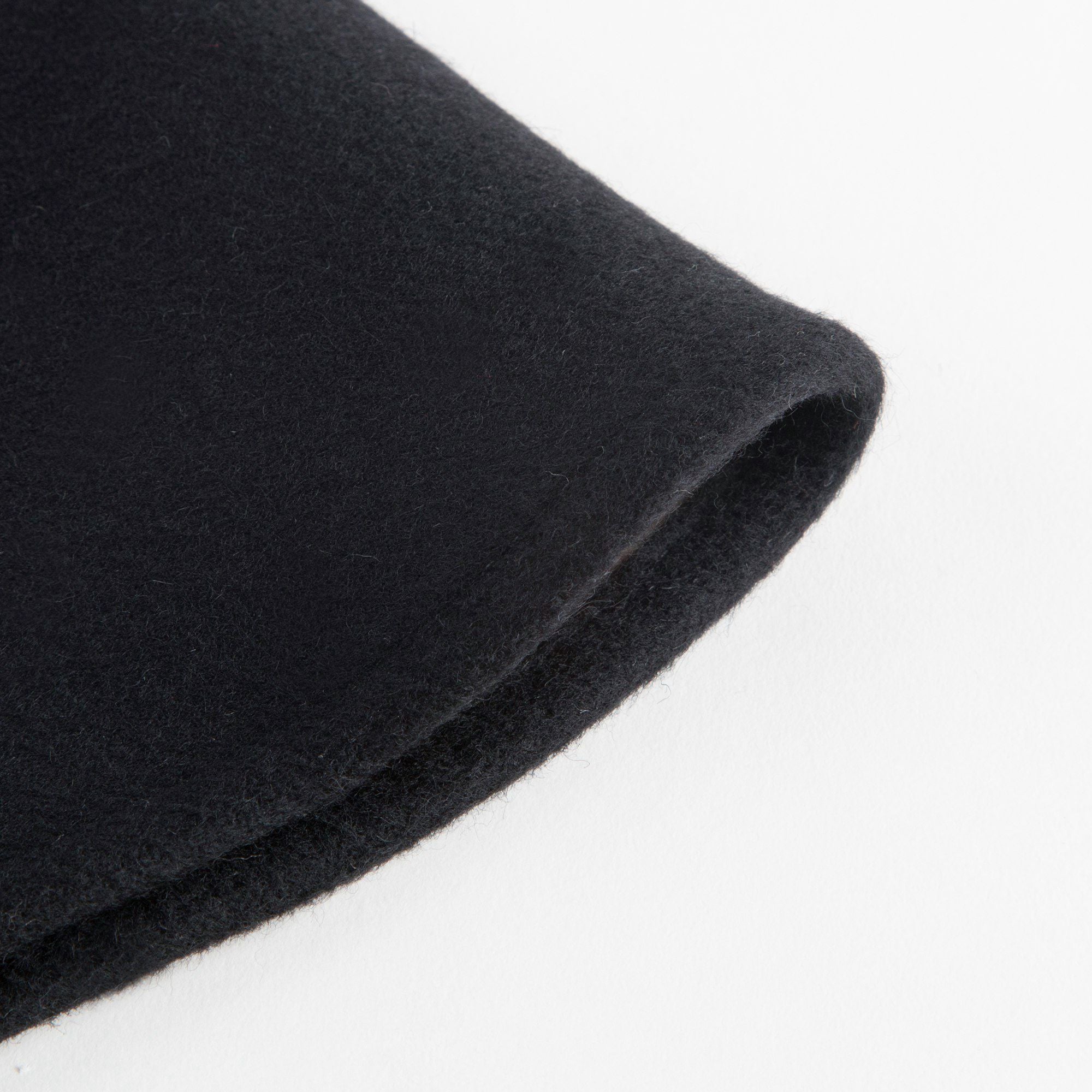 Baby Girls Black Hooded Wool Cape