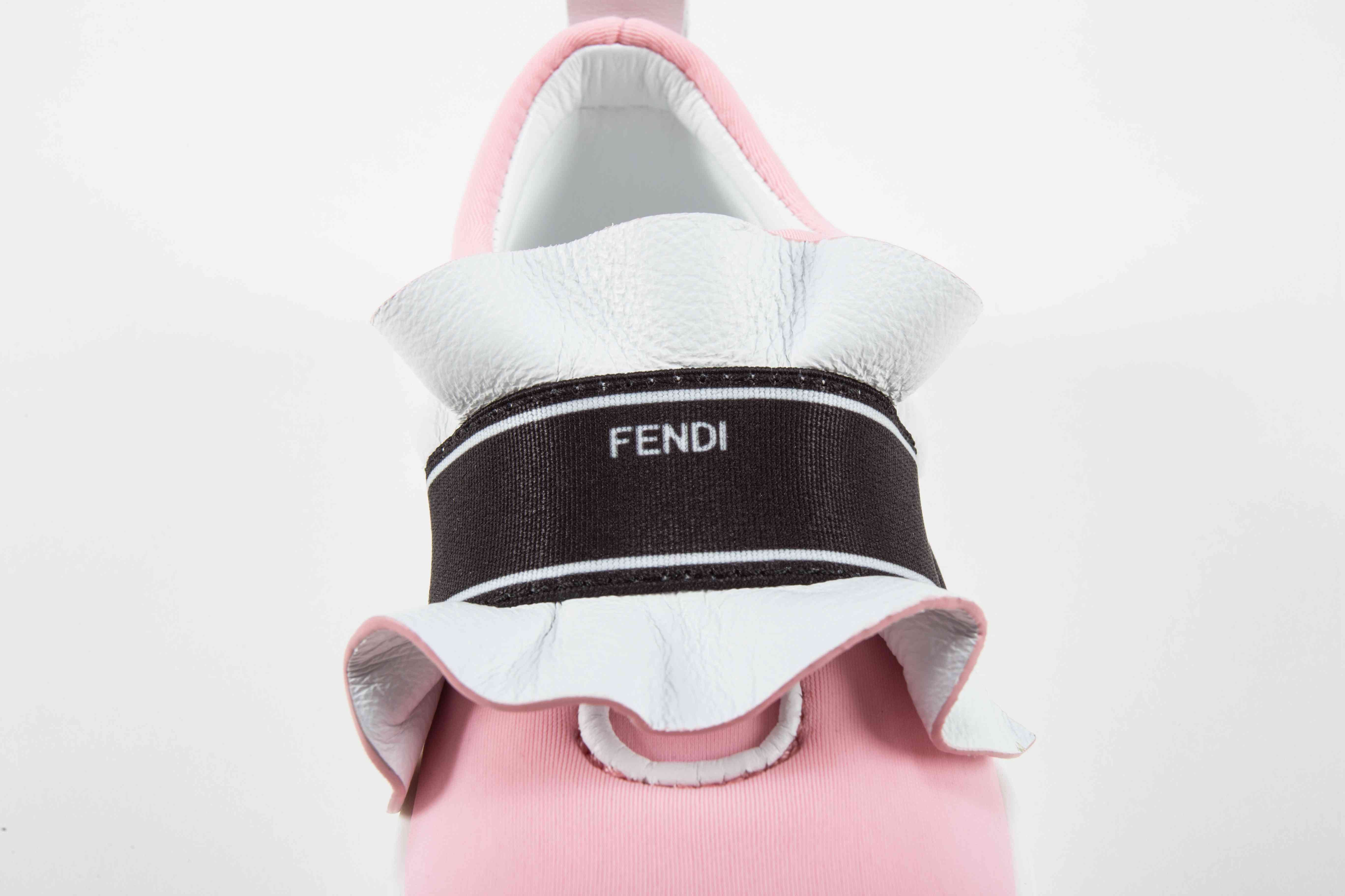 Girls Rosa & Black Logo Shoes