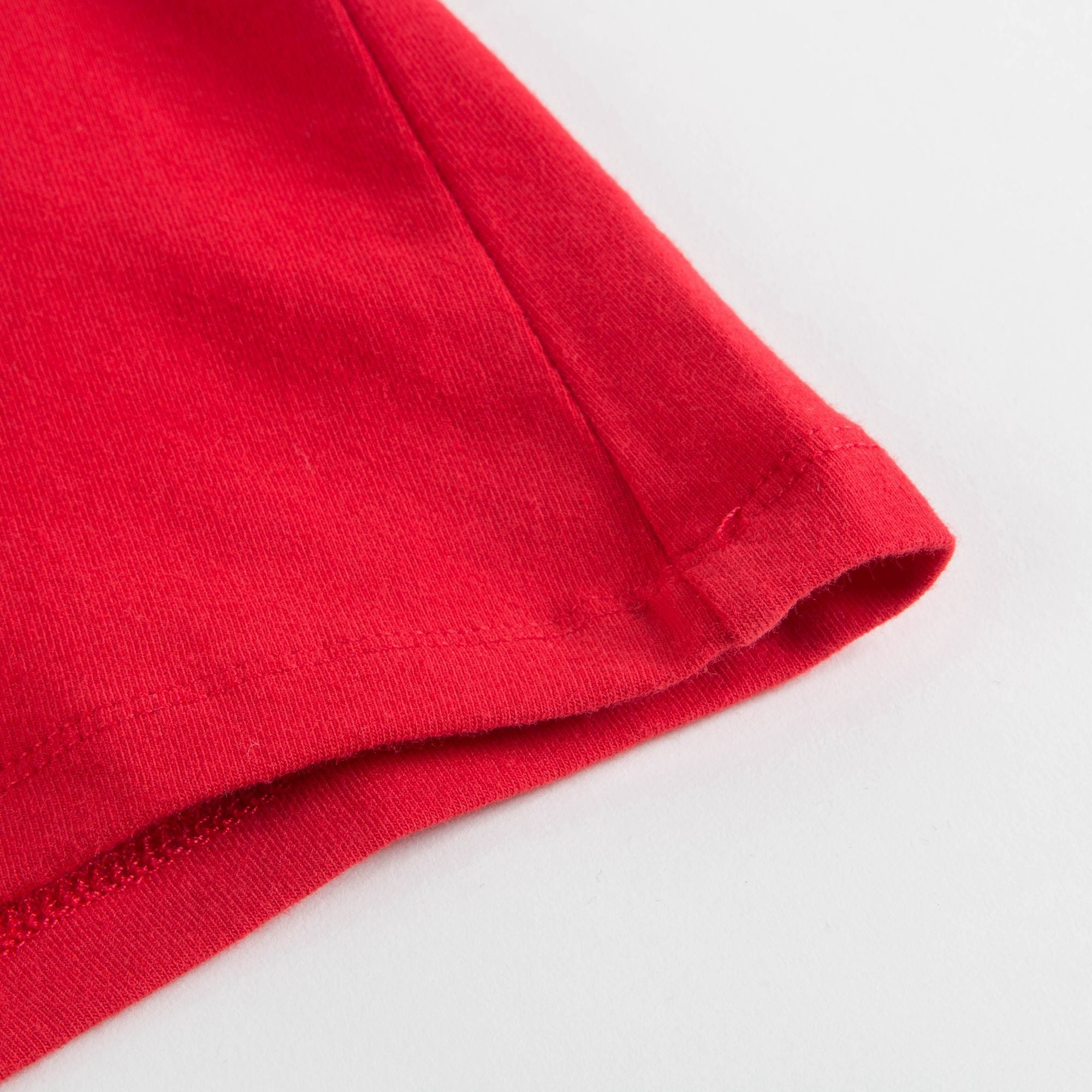 Girls Poppy Red Cotton T-shirt