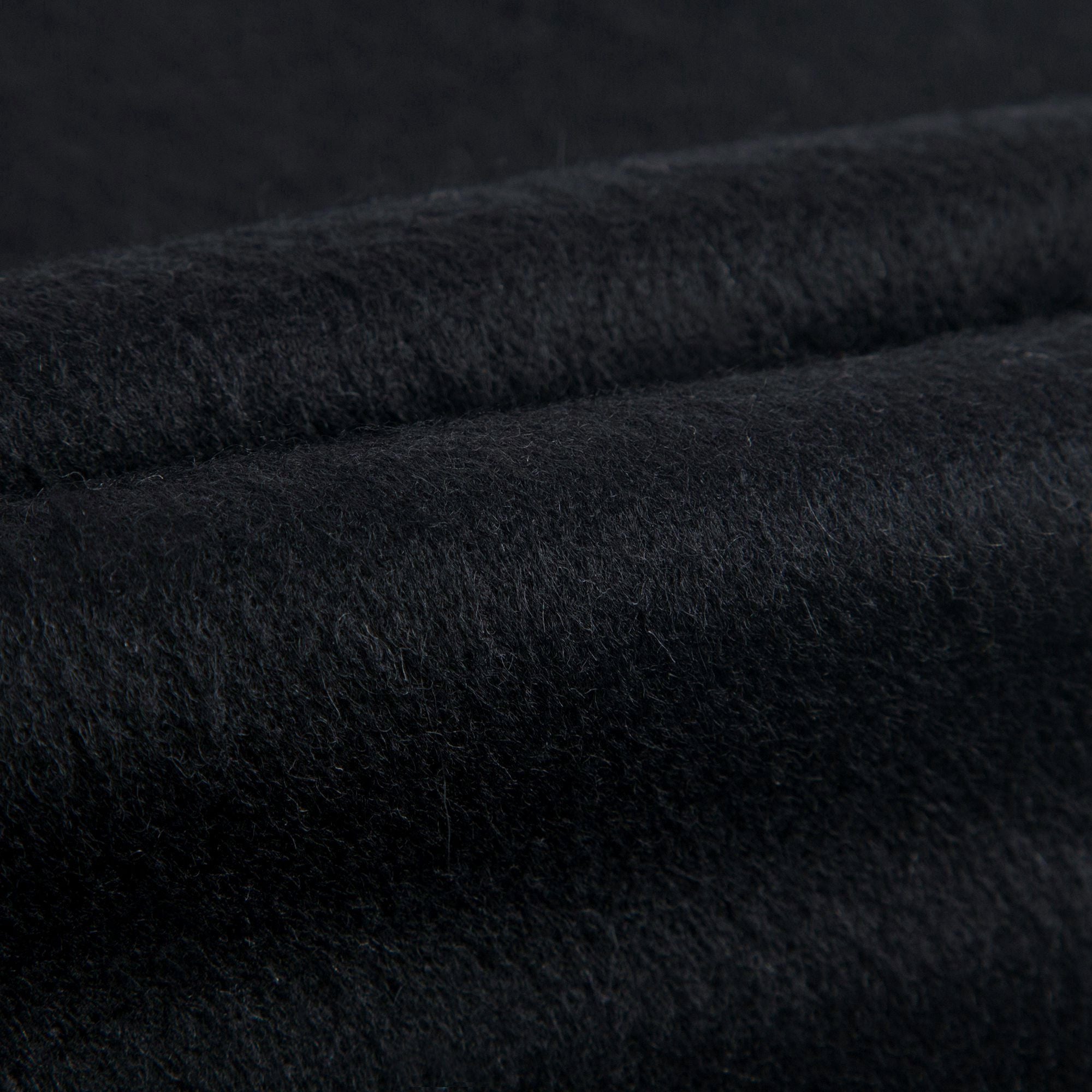Baby Girls Black Hooded Wool Cape