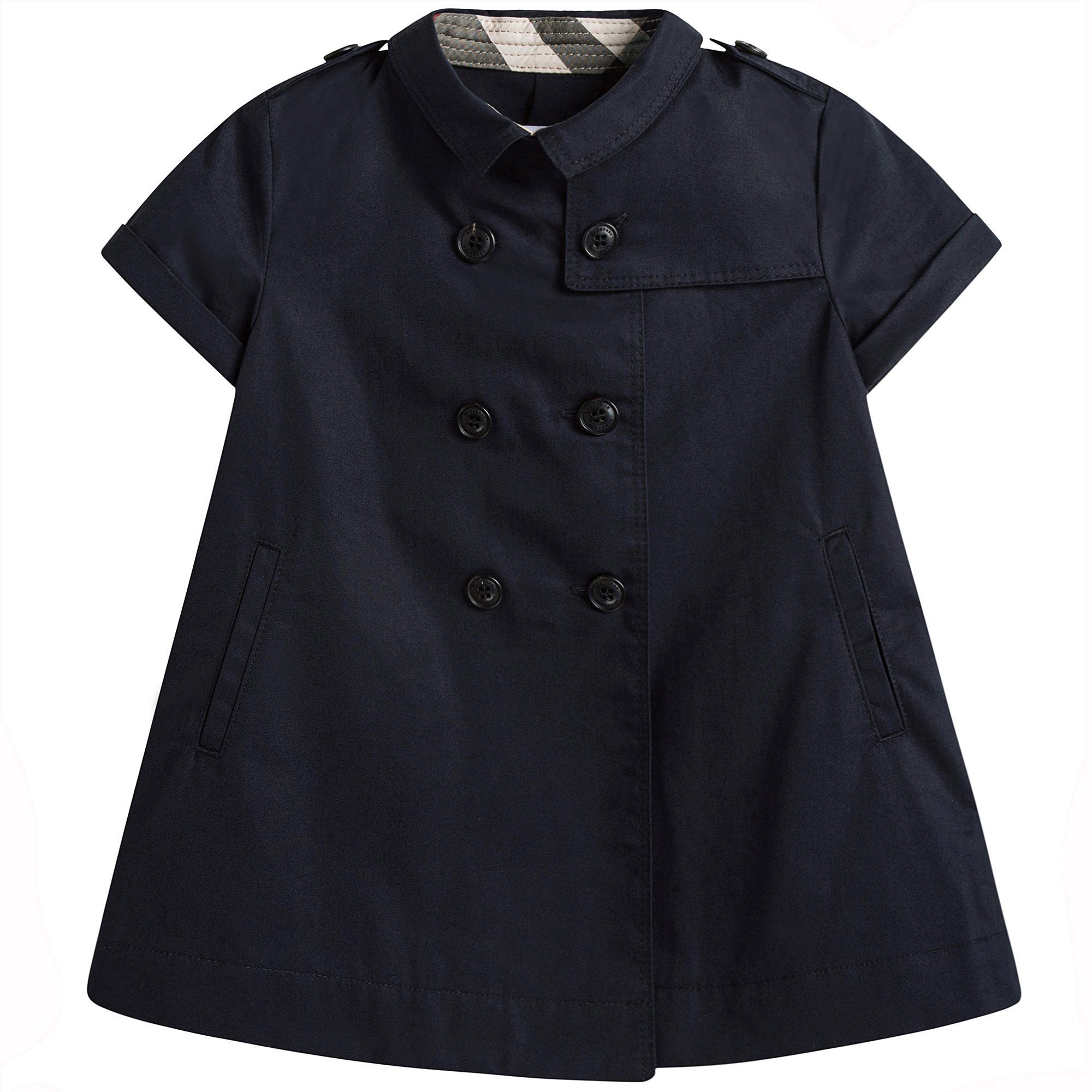 Baby Girls Dark Blue Trench Dress - CÉMAROSE | Children's Fashion Store - 1