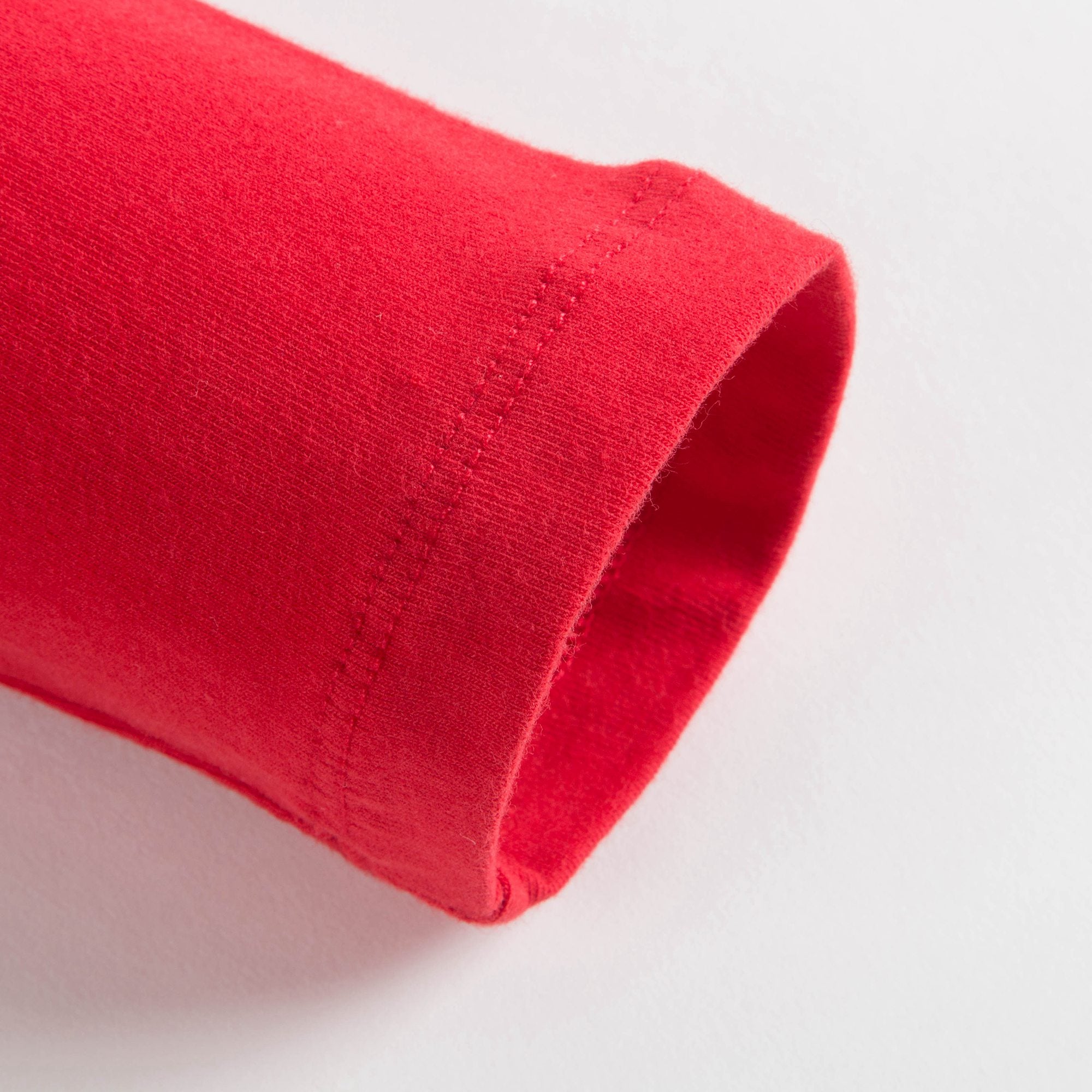 Girls Poppy Red Cotton T-shirt