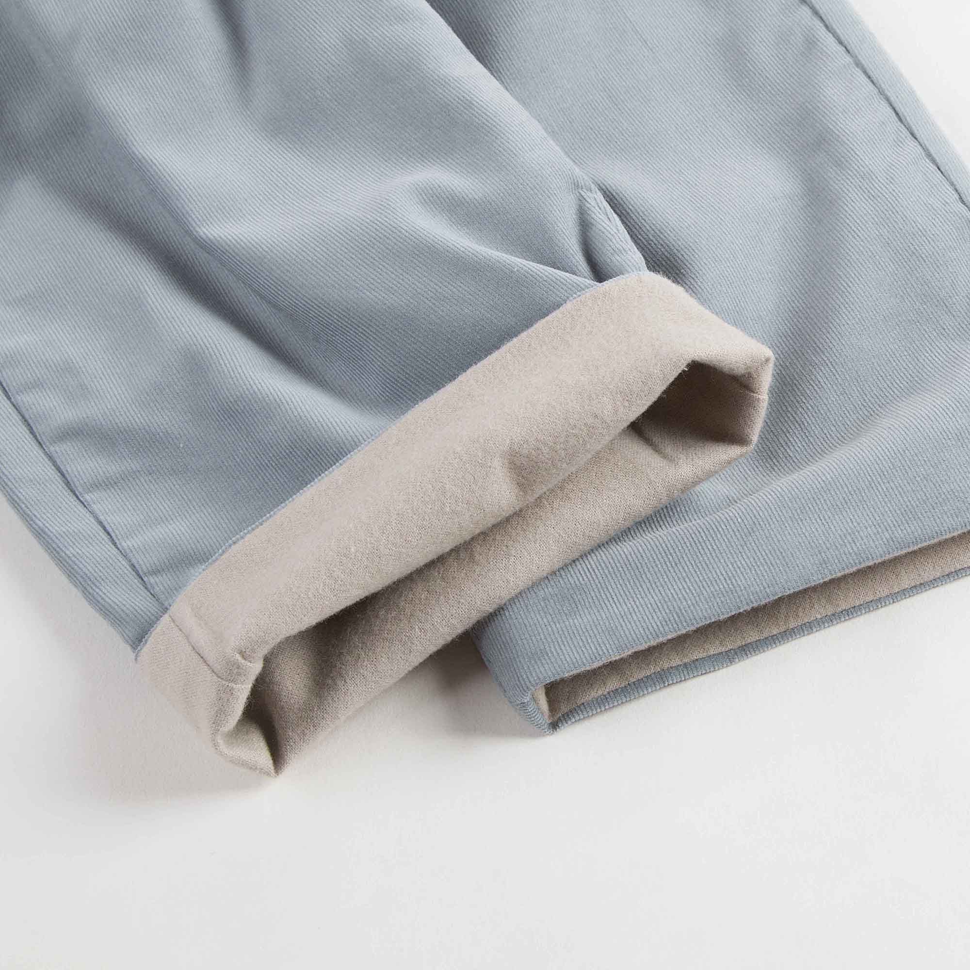 Baby Girls Blue Cotton Trousers - CÉMAROSE | Children's Fashion Store - 3