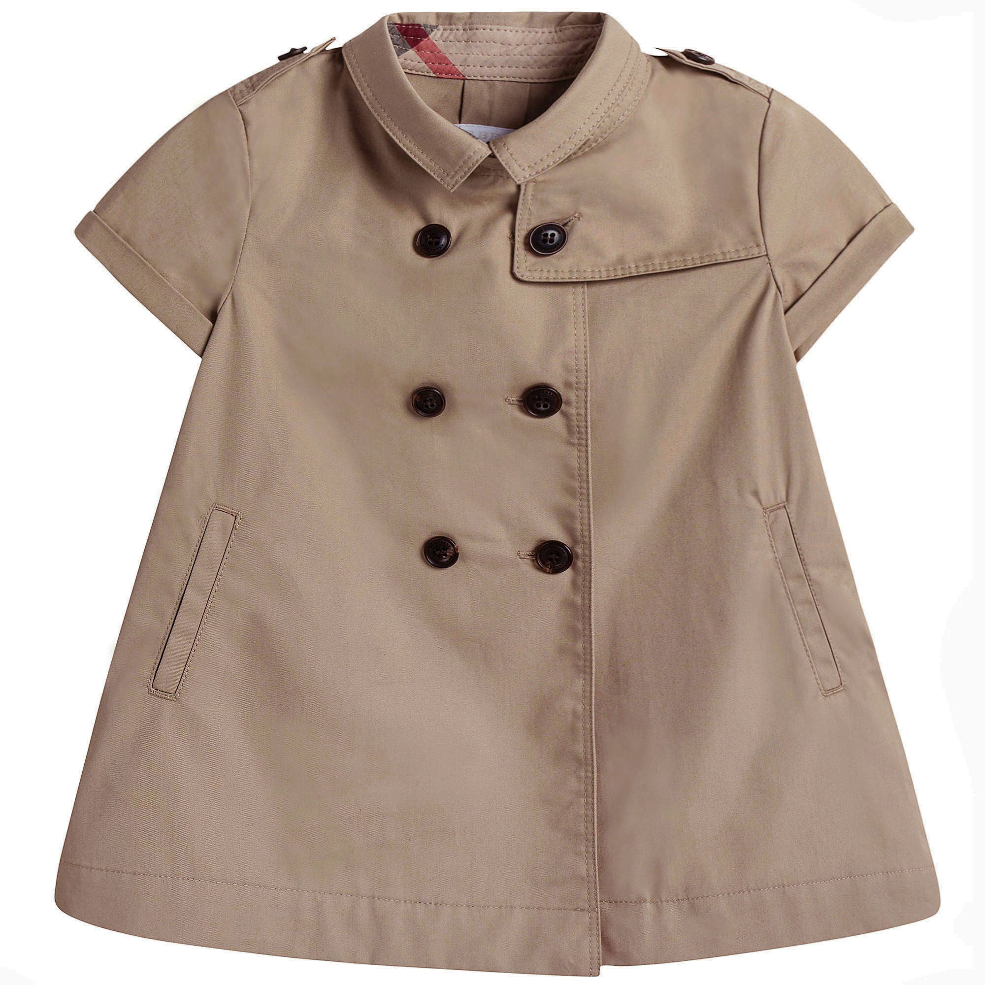 Baby Girls Beige Trench Dress - CÉMAROSE | Children's Fashion Store - 1