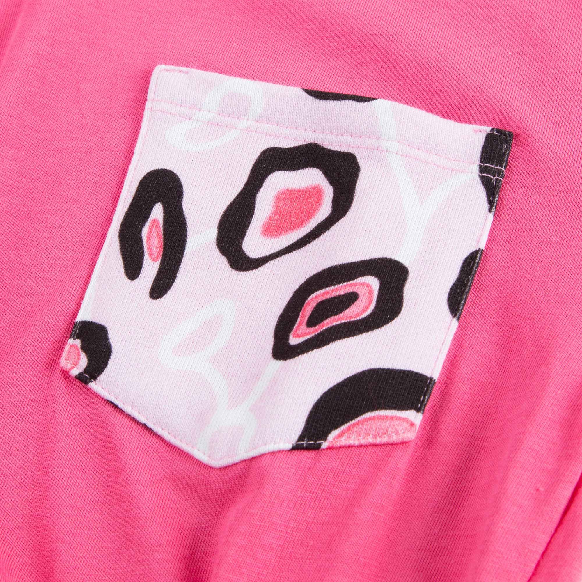 Girls Pink Cotton T-shirt