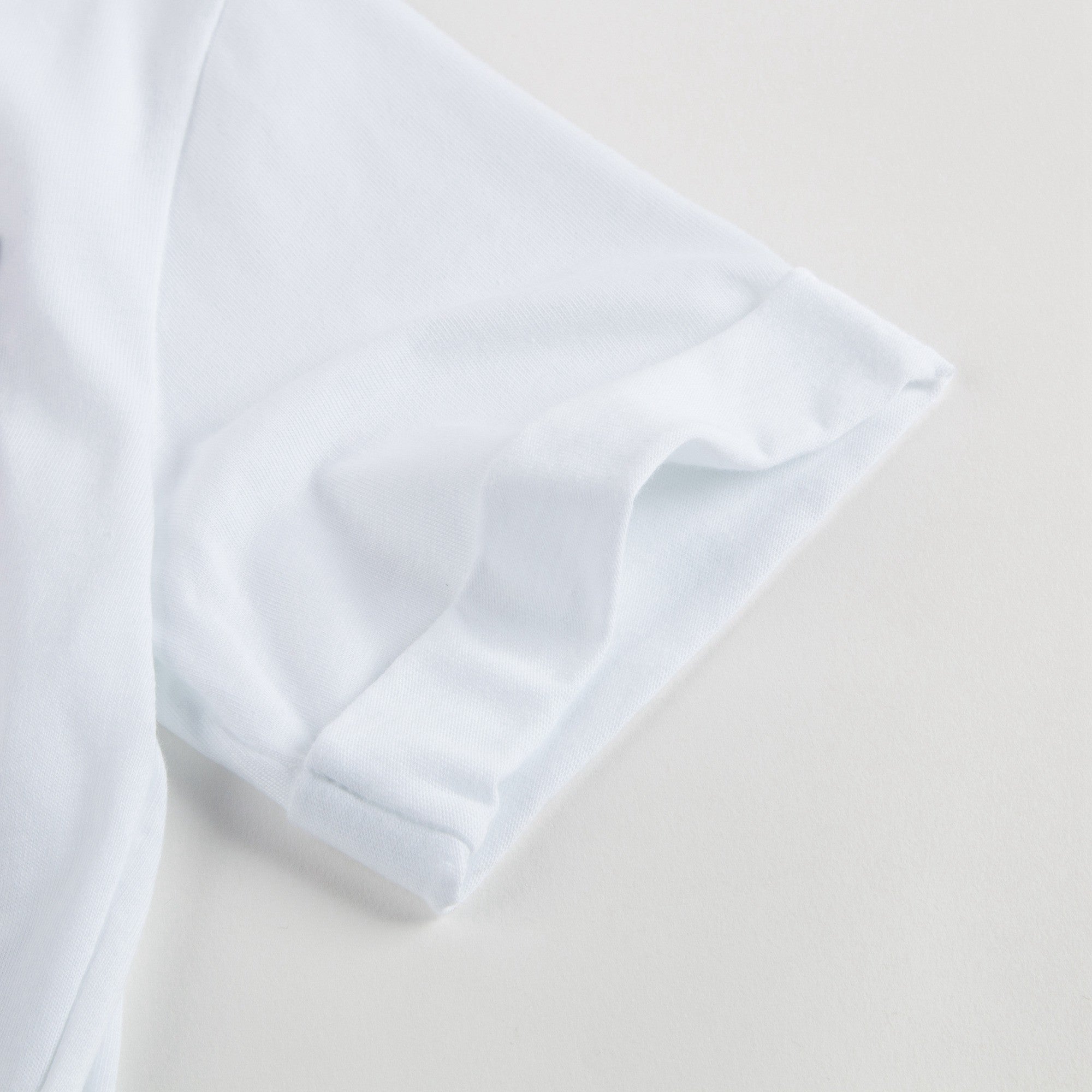 Girls White Cotton T-shirt