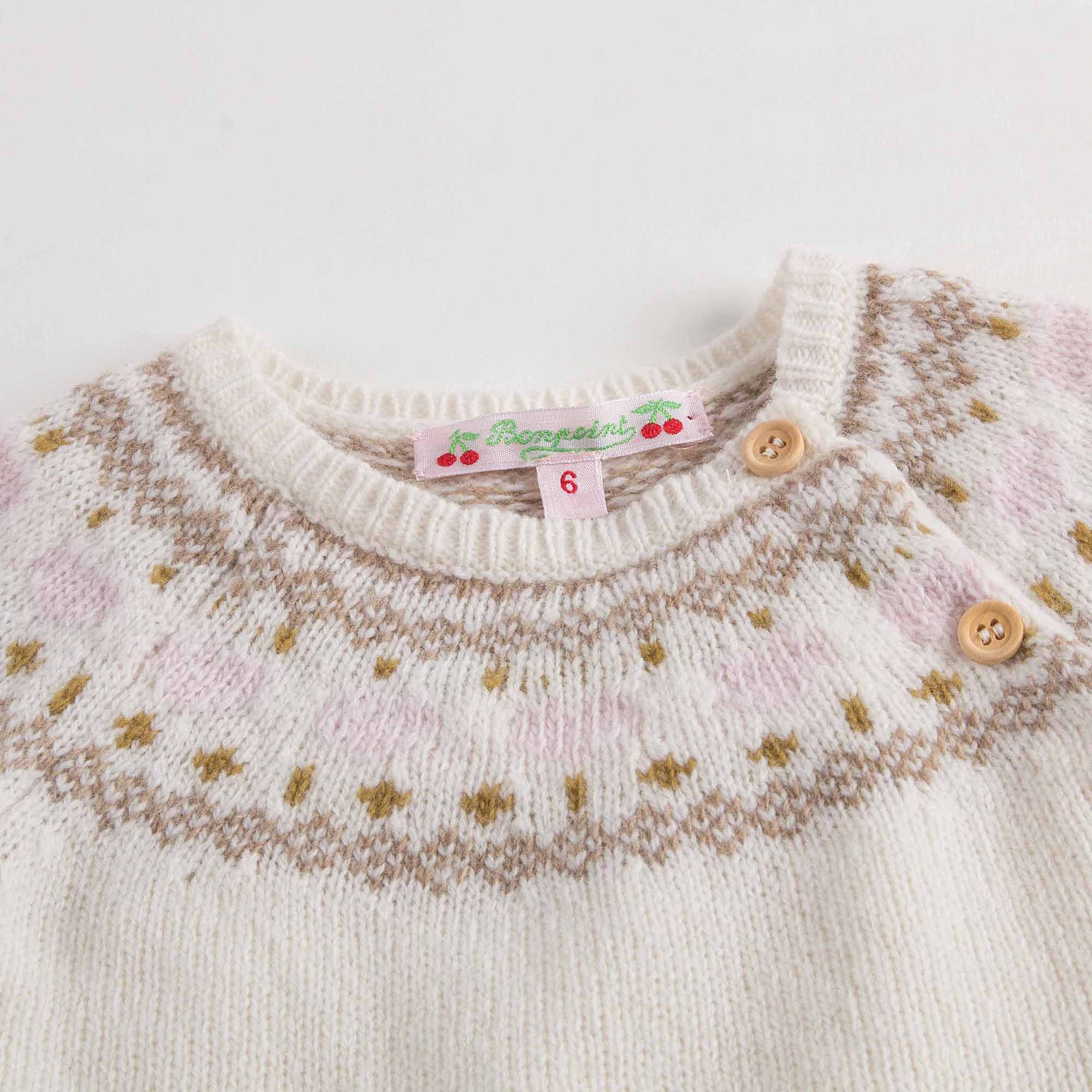 Baby Girls Ivory Wool Sets - CÉMAROSE | Children's Fashion Store - 7