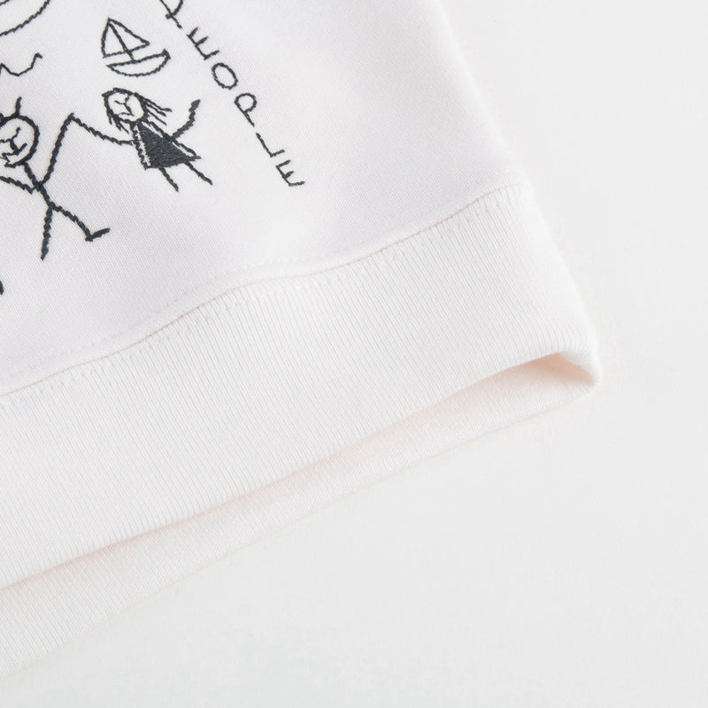 Boys & Girls White Cotton T-shirt