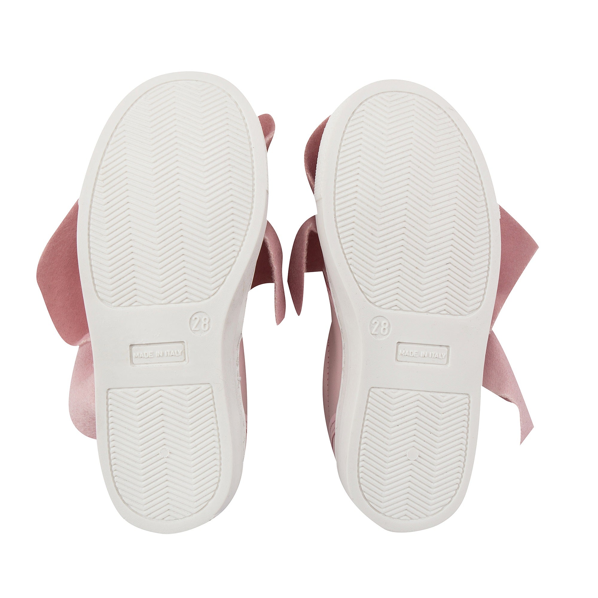 Girls Pink Logo Trainers With Ruffle