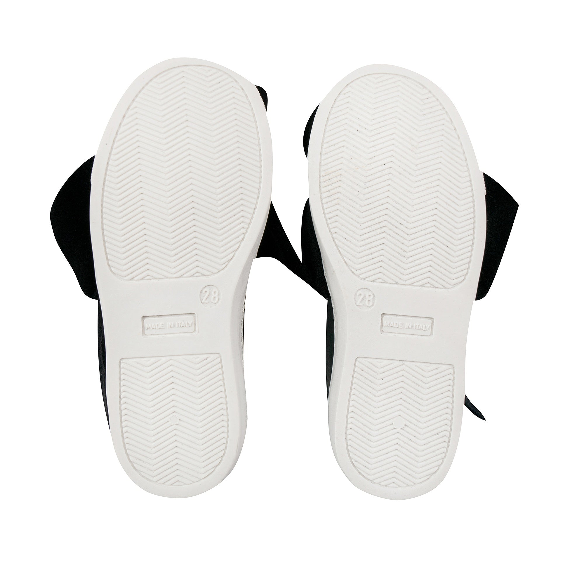 Girls Black Logo Trainers With Ruffle