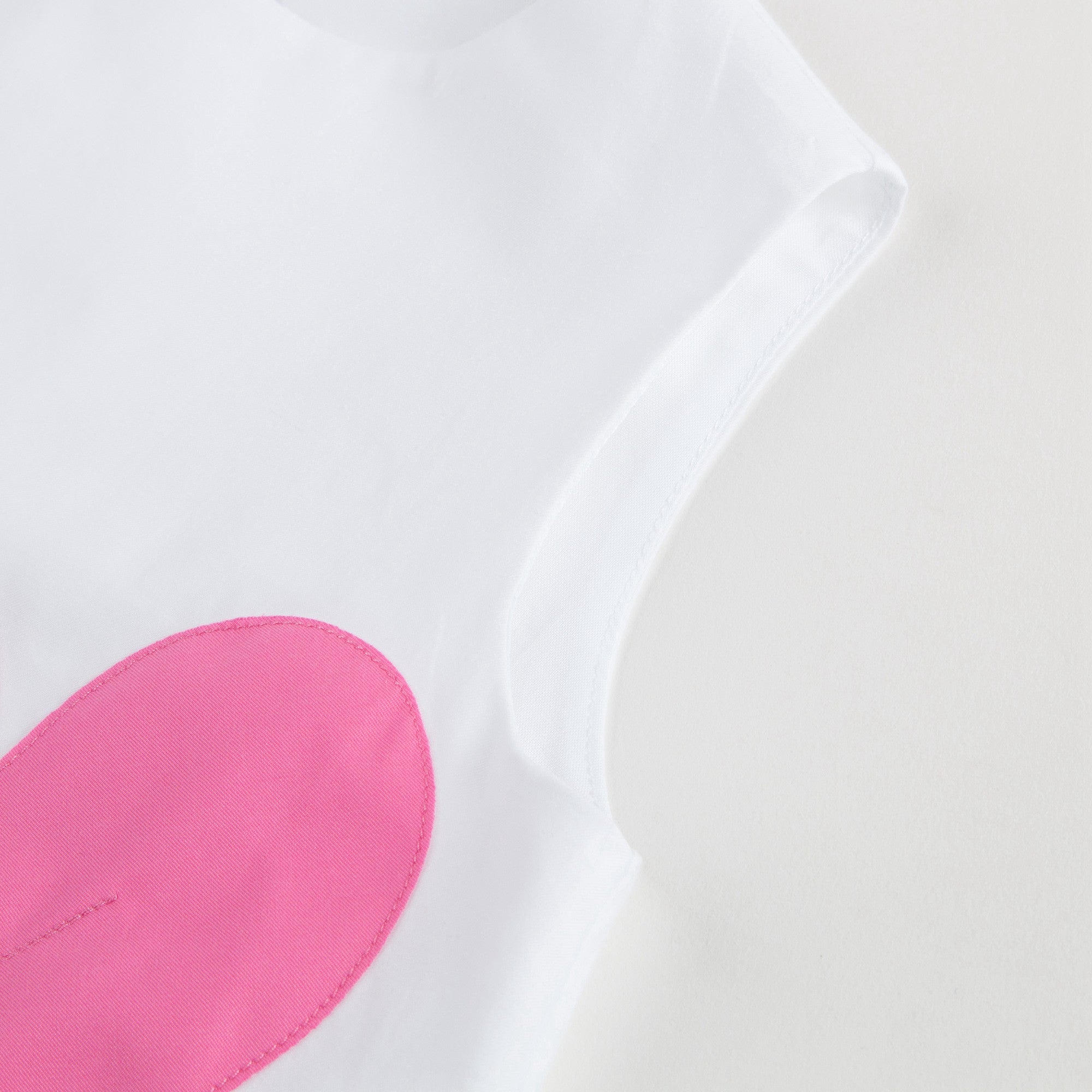 Girls White Flower Printed Dress