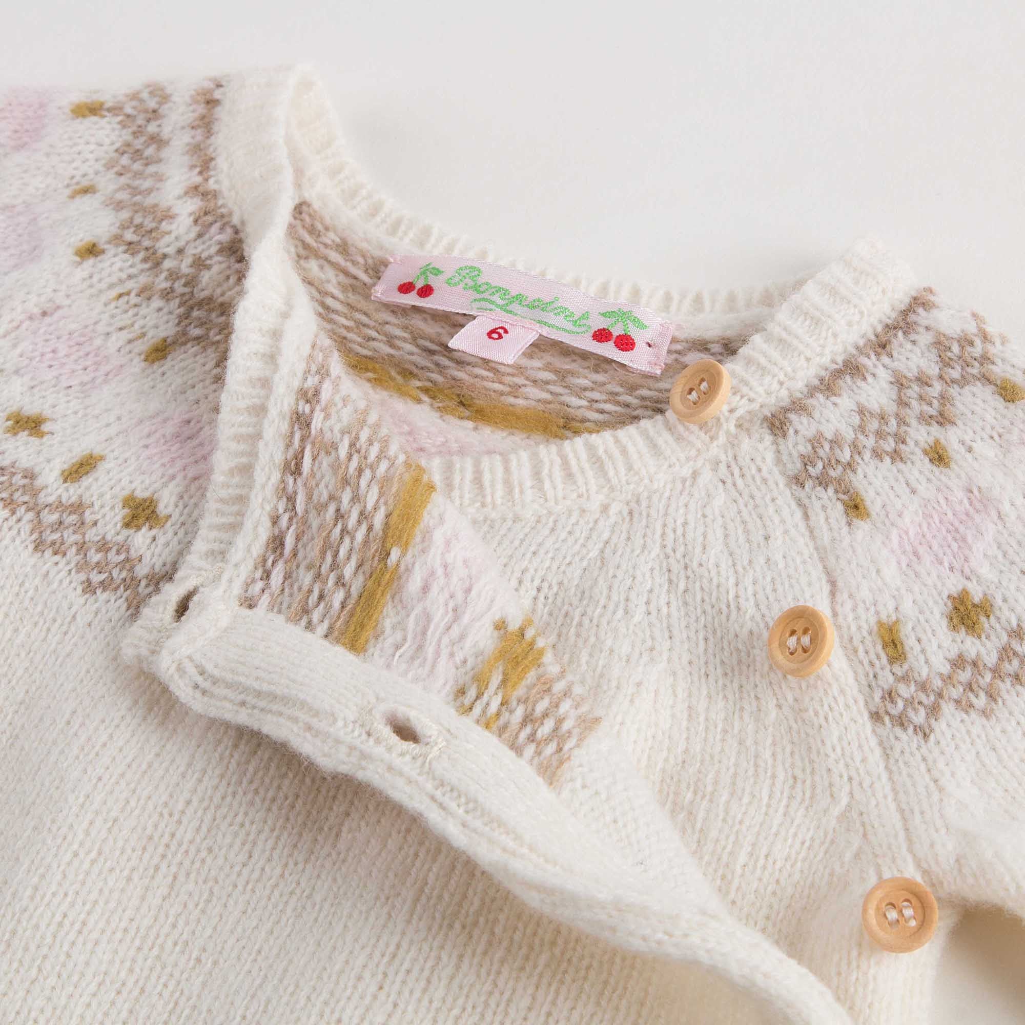 Baby Girls Ivory Wool Sets - CÉMAROSE | Children's Fashion Store - 11