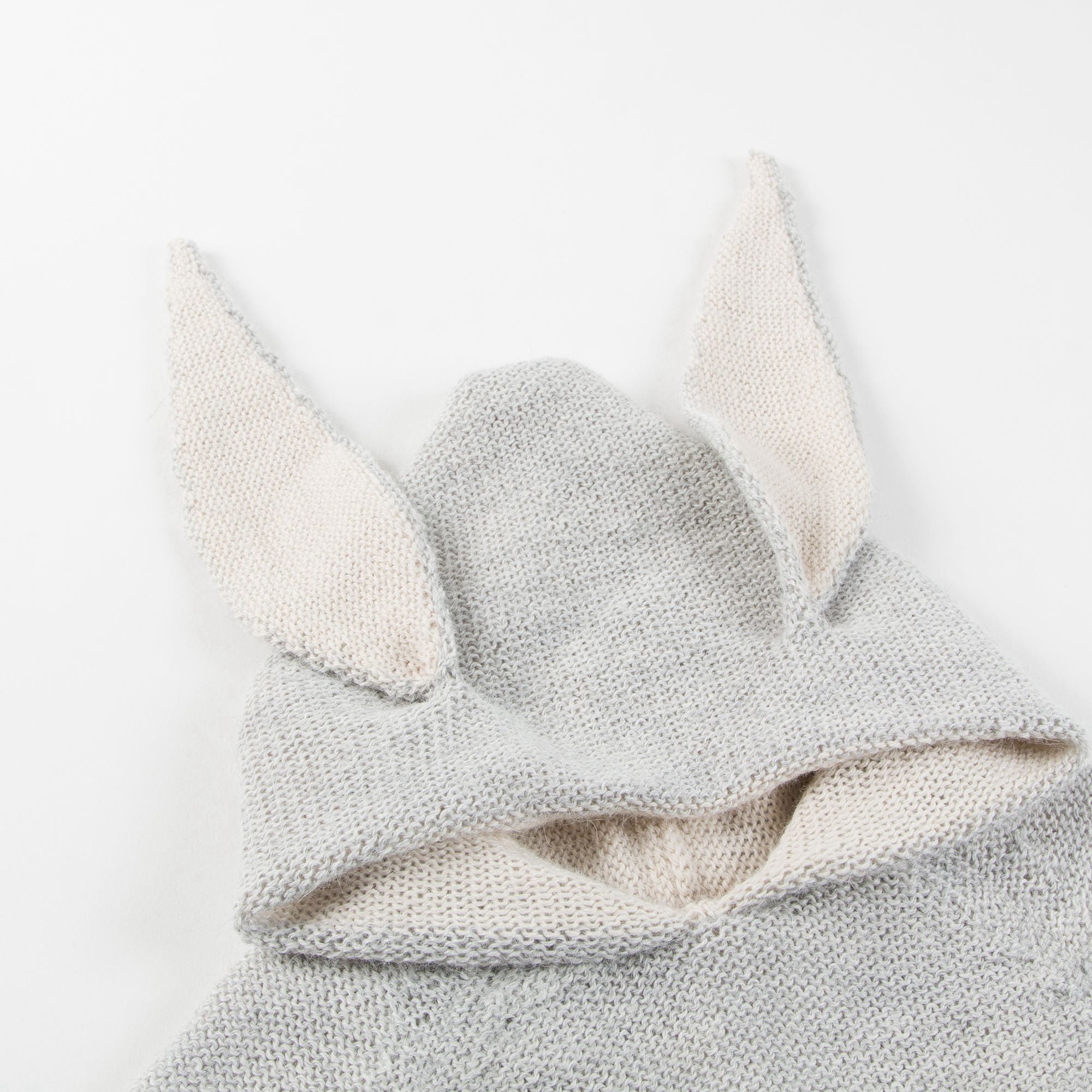 Baby Grey Rabbit Alpaca Hooded Animal Sweater