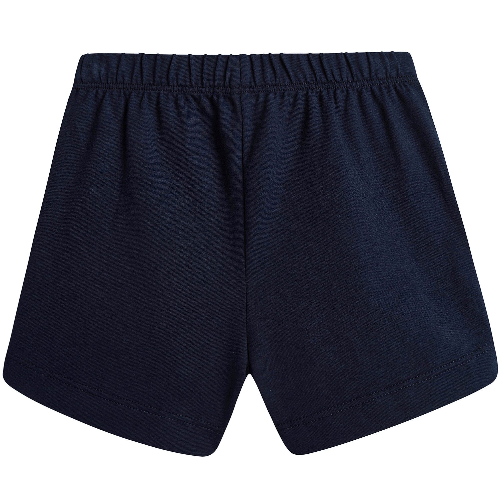 Baby Boys White T-Shirt And Dark Blue Shorts - CÉMAROSE | Children's Fashion Store - 6
