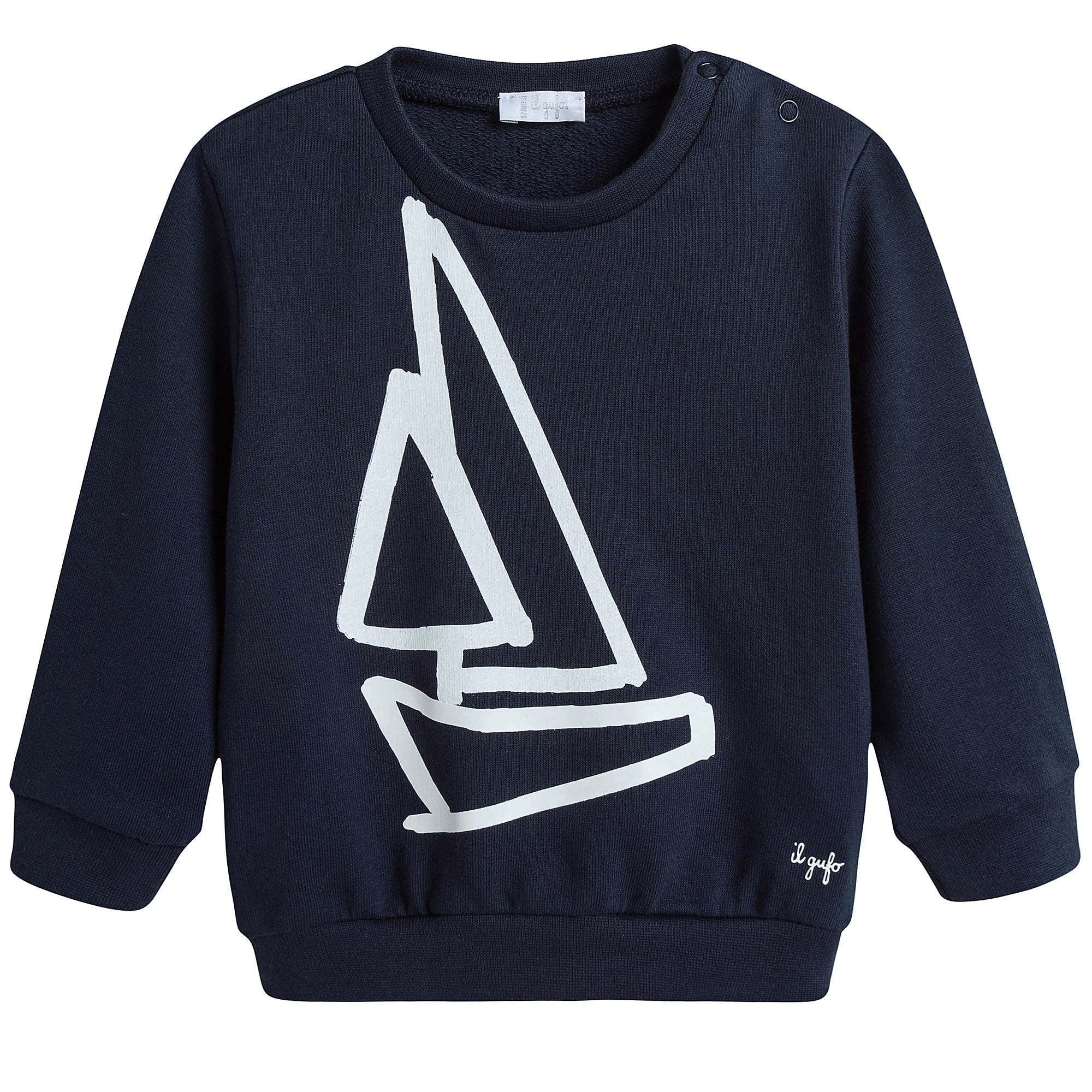Baby Boys Navy Blue Tracksuit - CÉMAROSE | Children's Fashion Store - 3