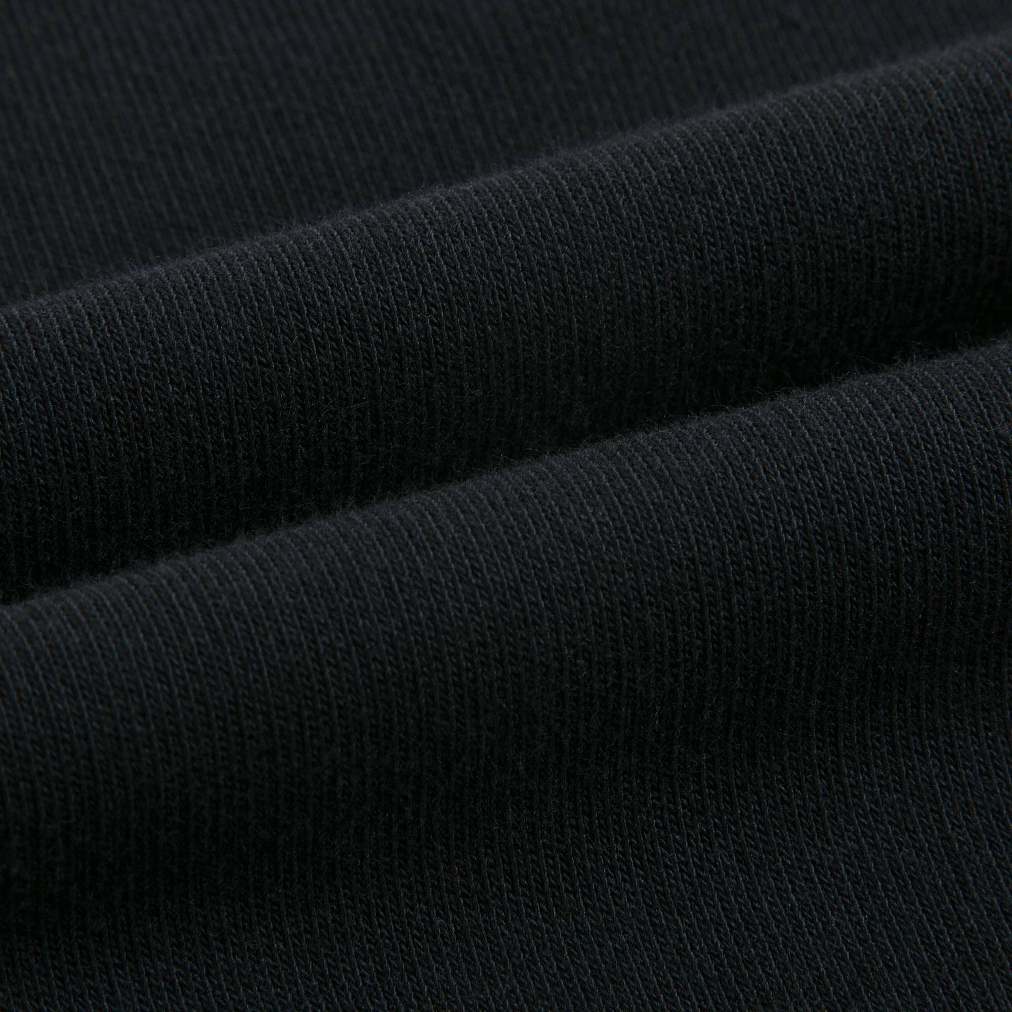 Boys Black Part Striped Cotton Sweatshirt