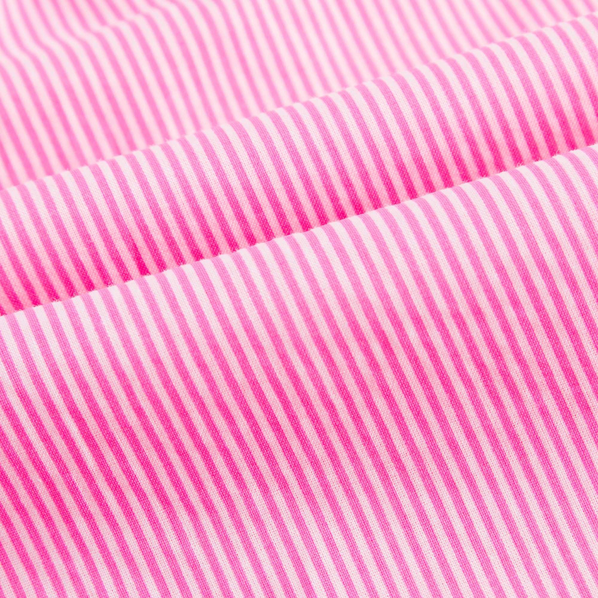 Baby Girls Pink Striped Cotton Dress