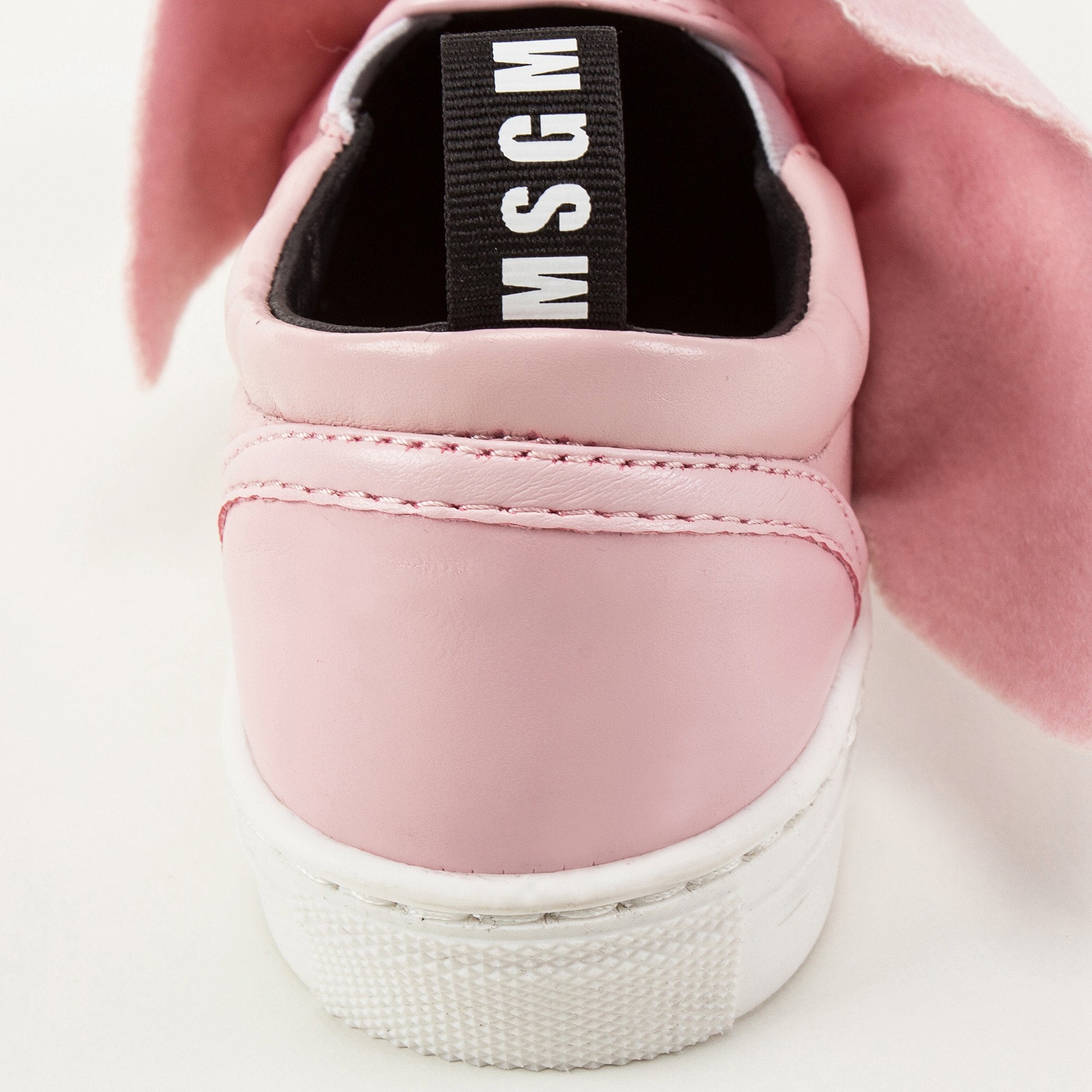 Girls Pink Logo Trainers With Ruffle