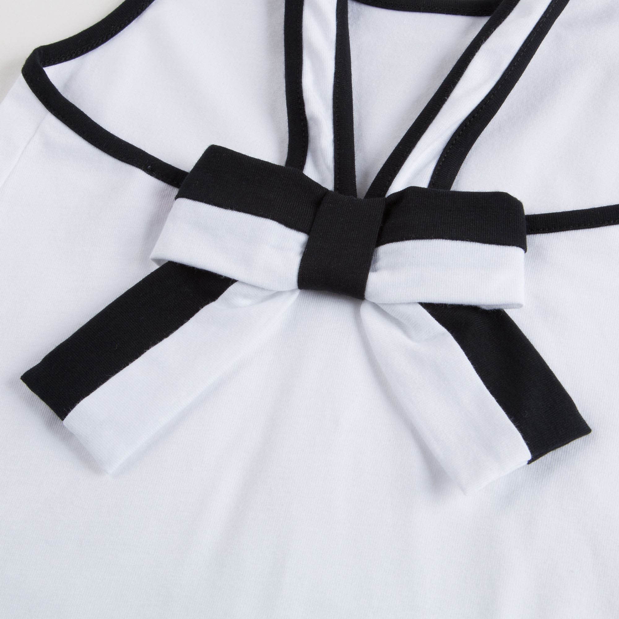 Girls White Cotton Dress