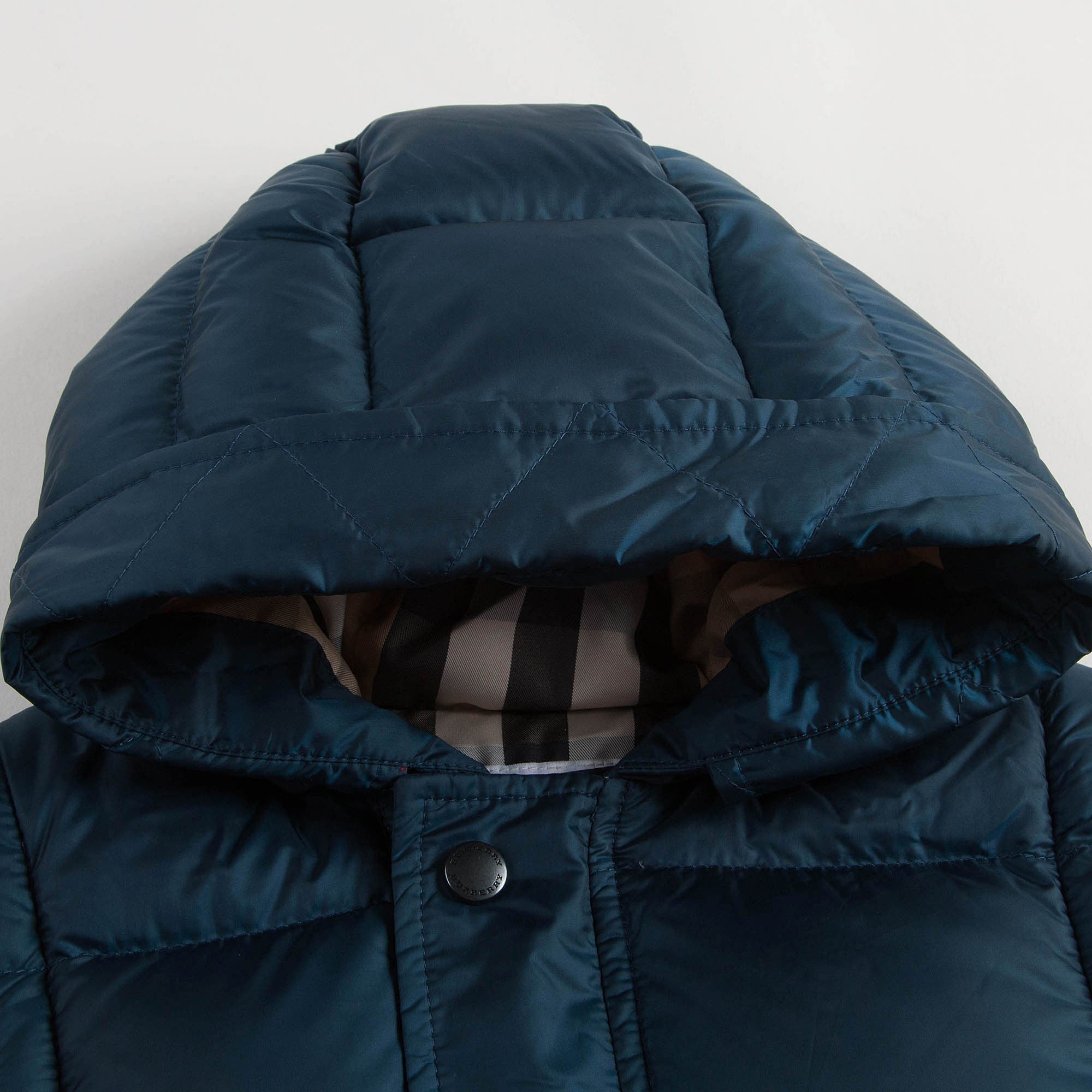 Baby Boys Navy Blue Hooded Padded Down Jacket - CÉMAROSE | Children's Fashion Store - 8