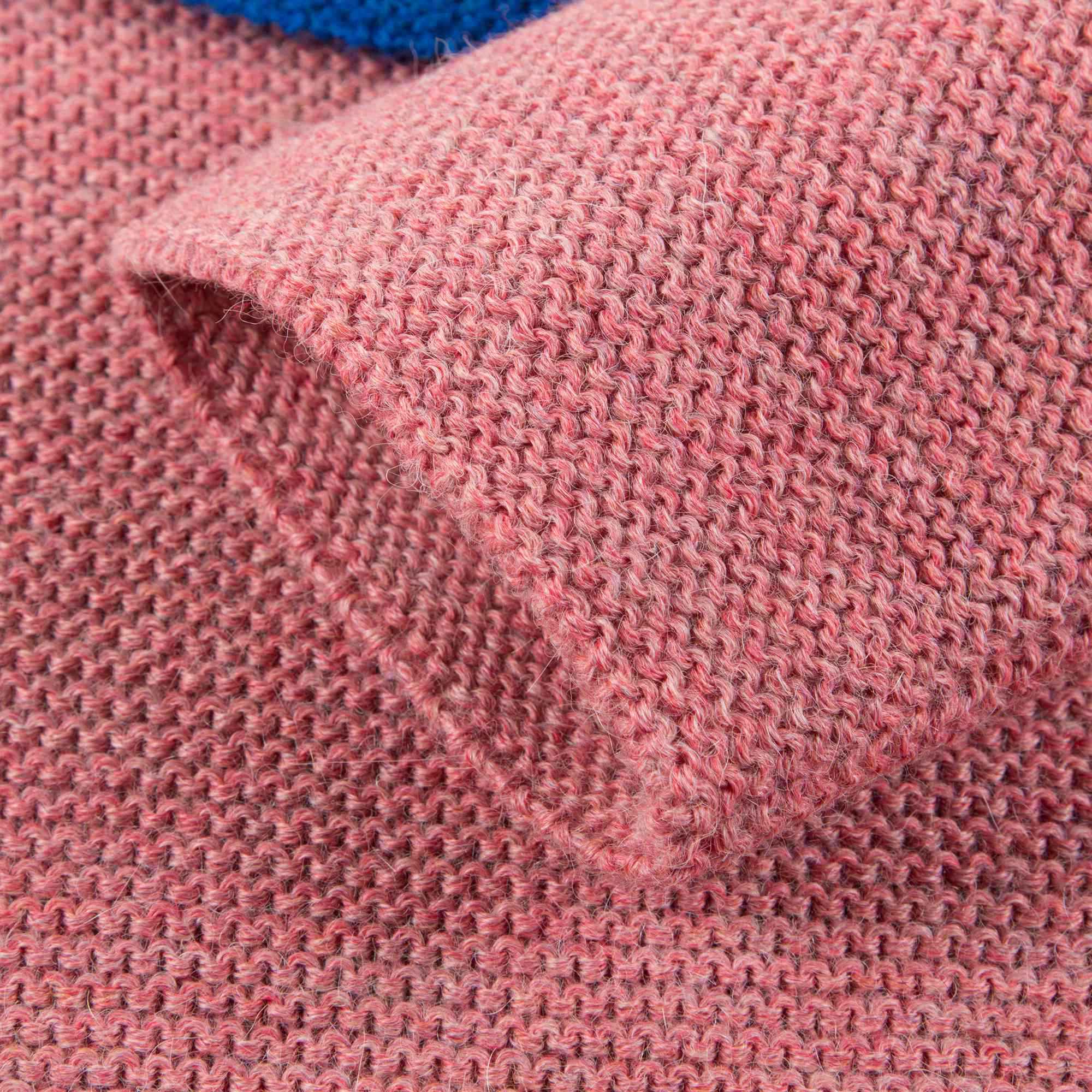 Girls Rose Pink Rainbow Alpaca Wool Dress