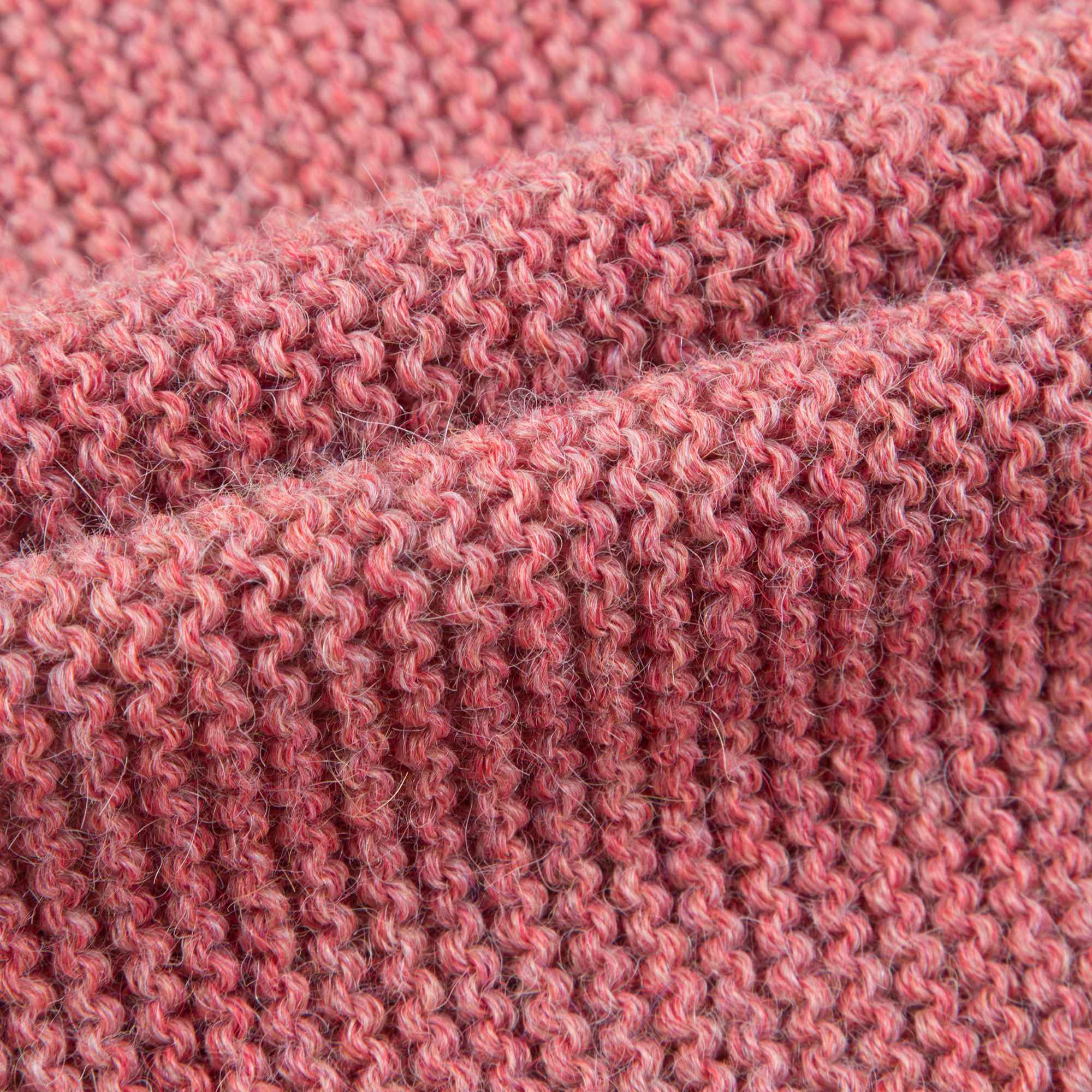 Girls Rose Pink Rainbow Alpaca Wool Dress