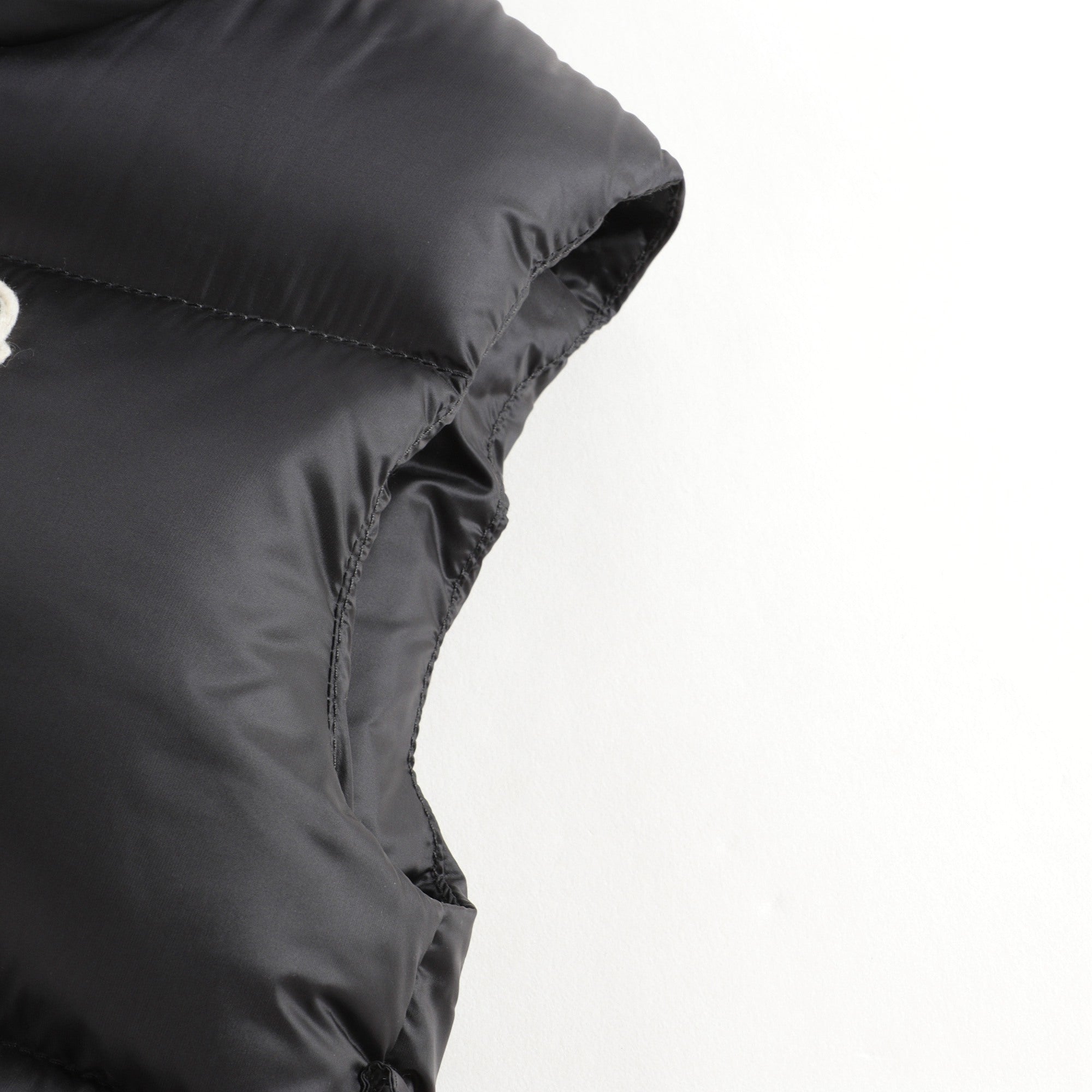 Girls Black Padded Down Gilet