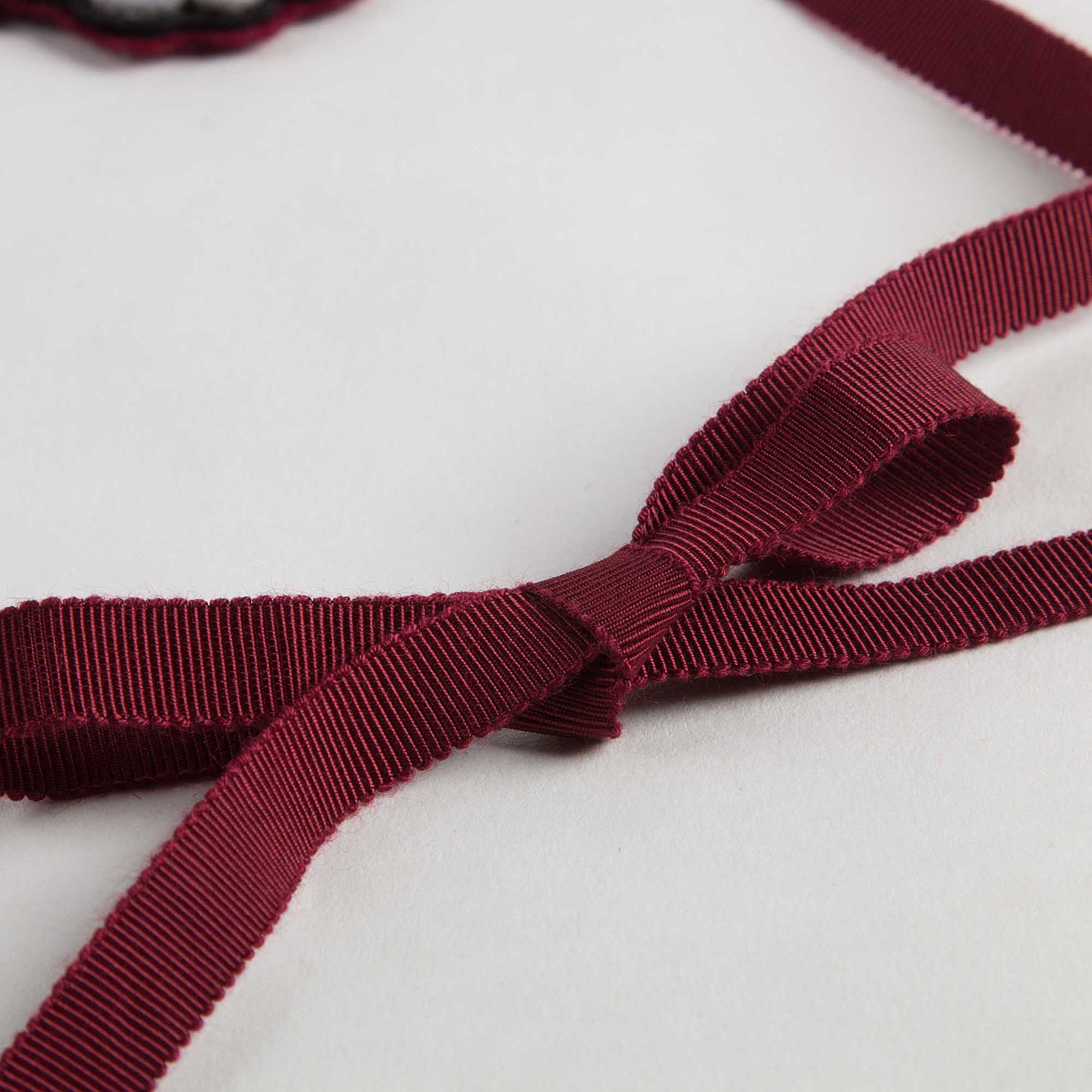 Girls Red Embroidered Hair Band - CÉMAROSE | Children's Fashion Store - 5