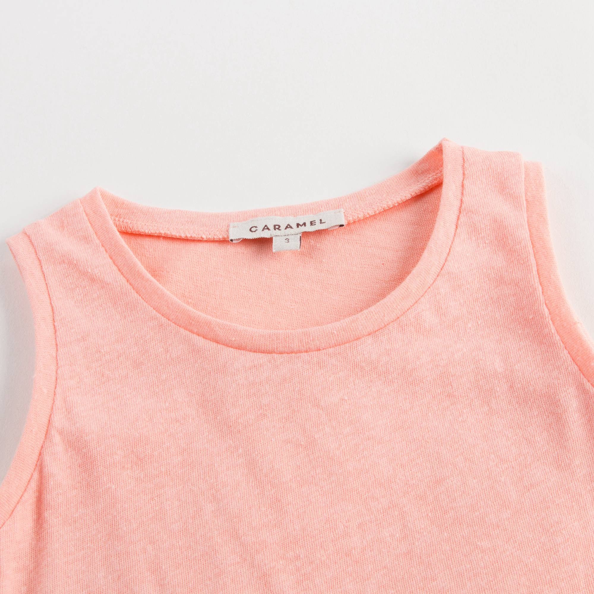 Girls Pink Cotton Vest