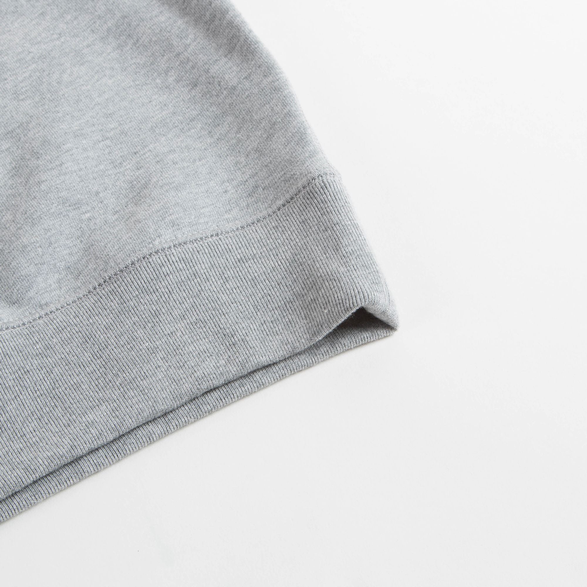 Girls Grey Melange Cotton Sweatshirt