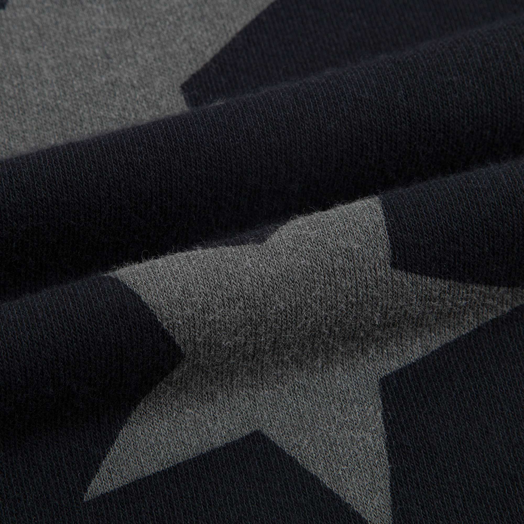 Boys Black Cotton Star Sweatshirt