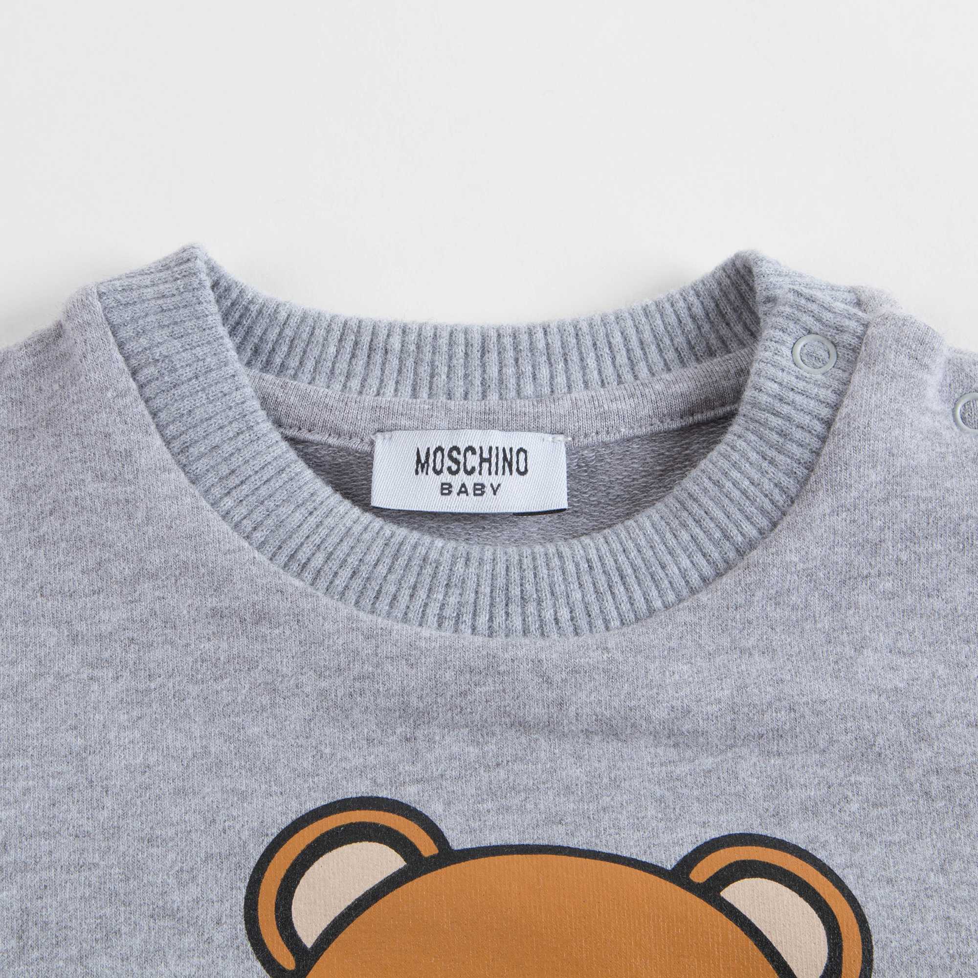 Baby Melange Grey Cotton Sweatshirt