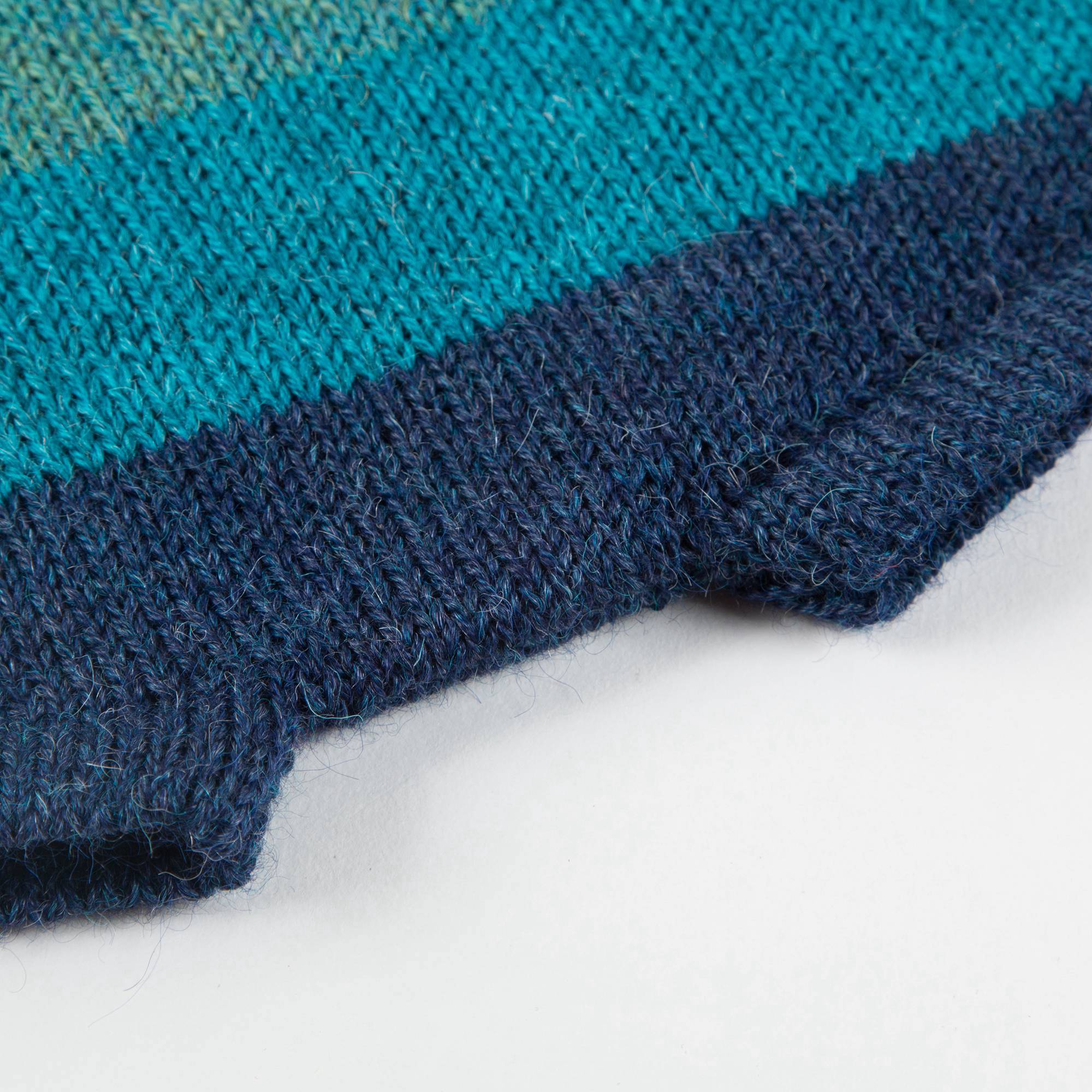 Baby Multicolor Stripes Alpaca Wool Shorts