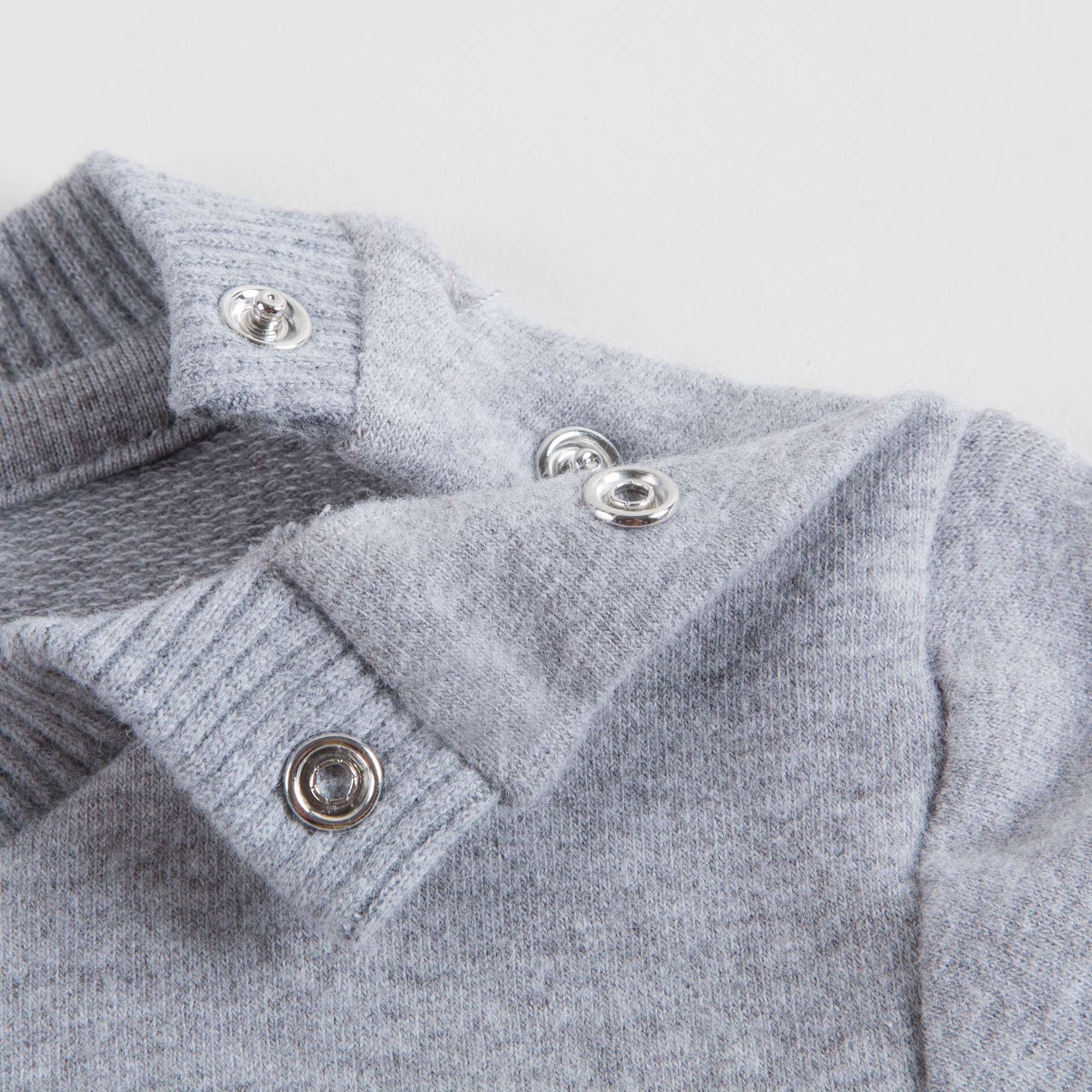 Baby Melange Grey Cotton Sweatshirt