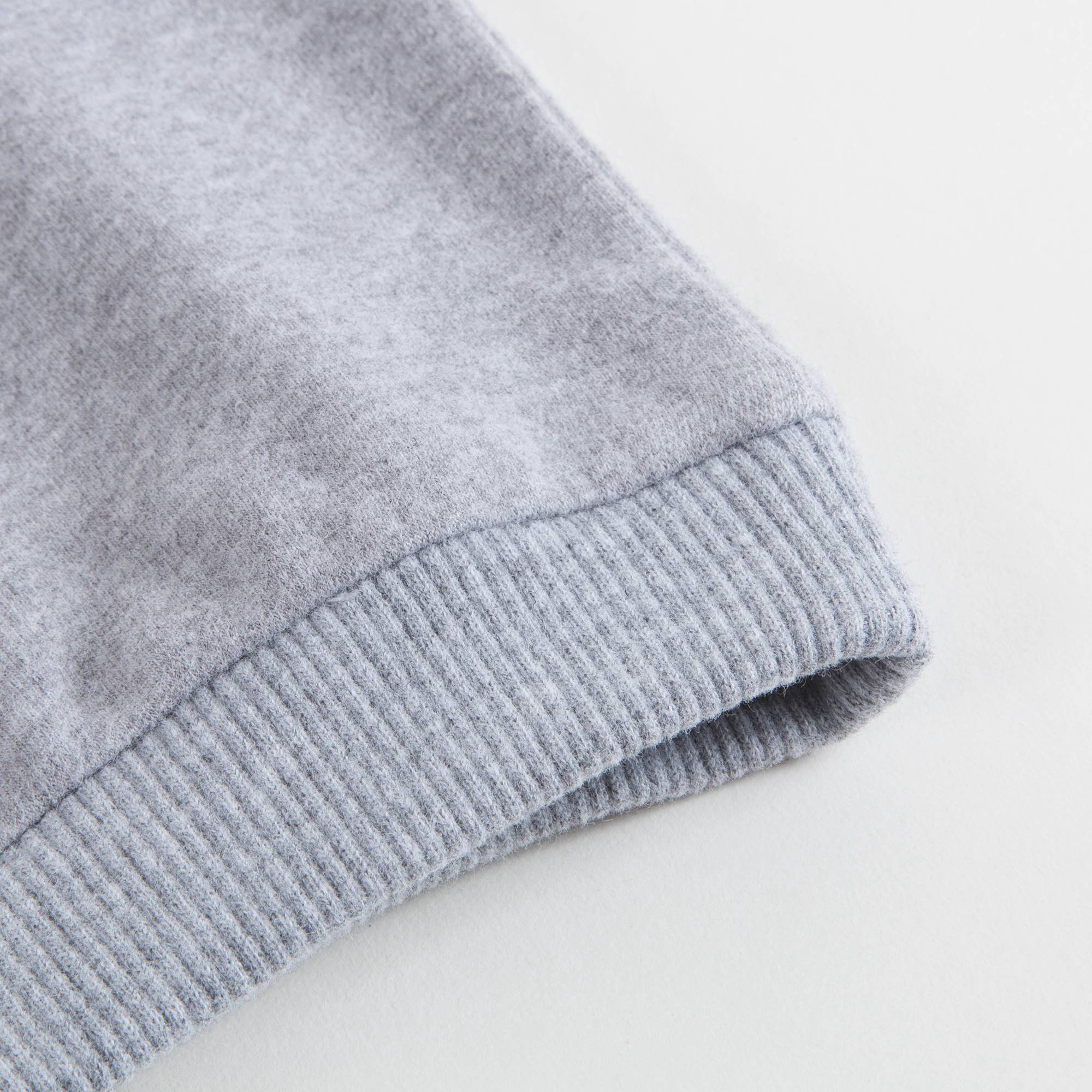 Baby Melange Grey Cotton Sweatshirt