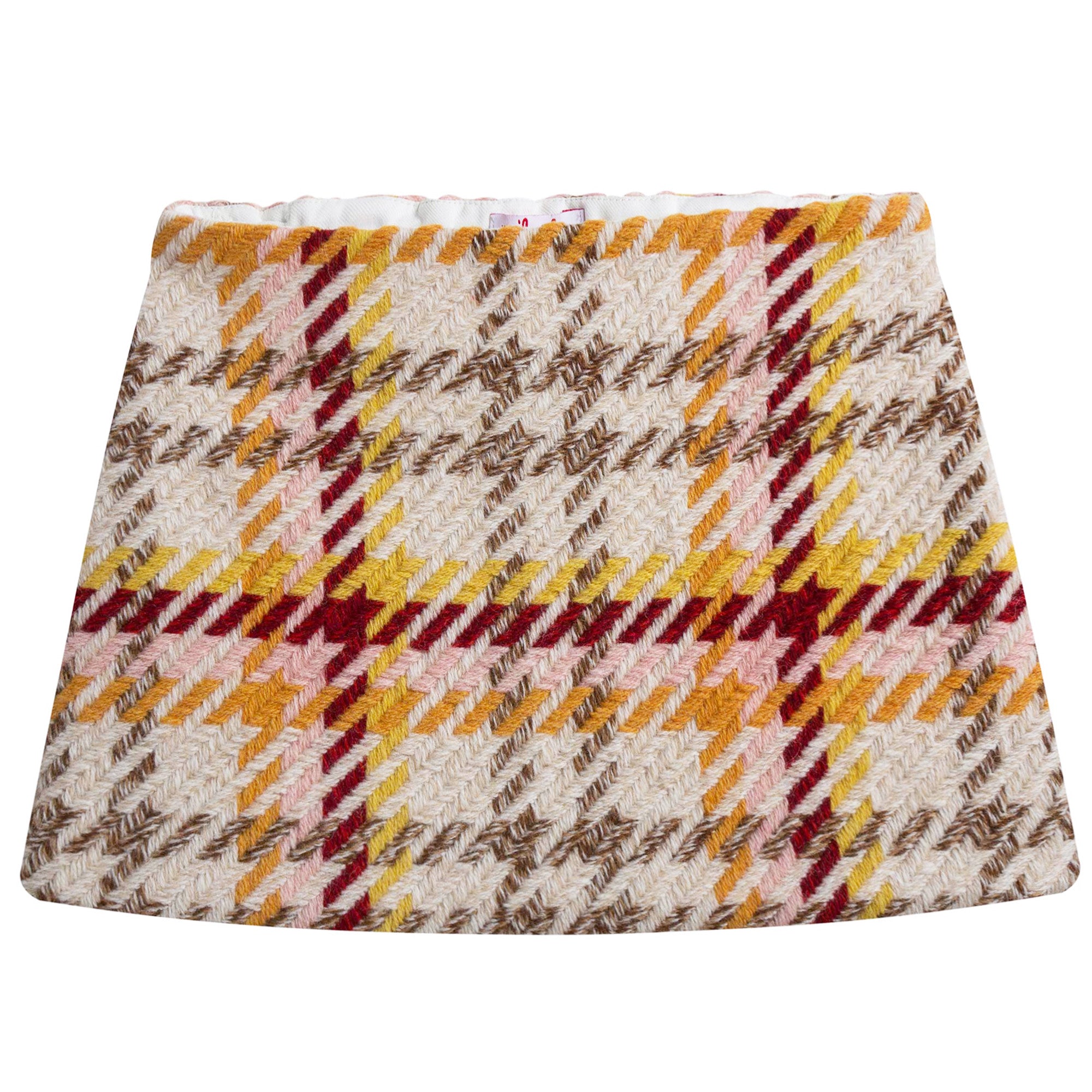 Girls Check Wool Skirt