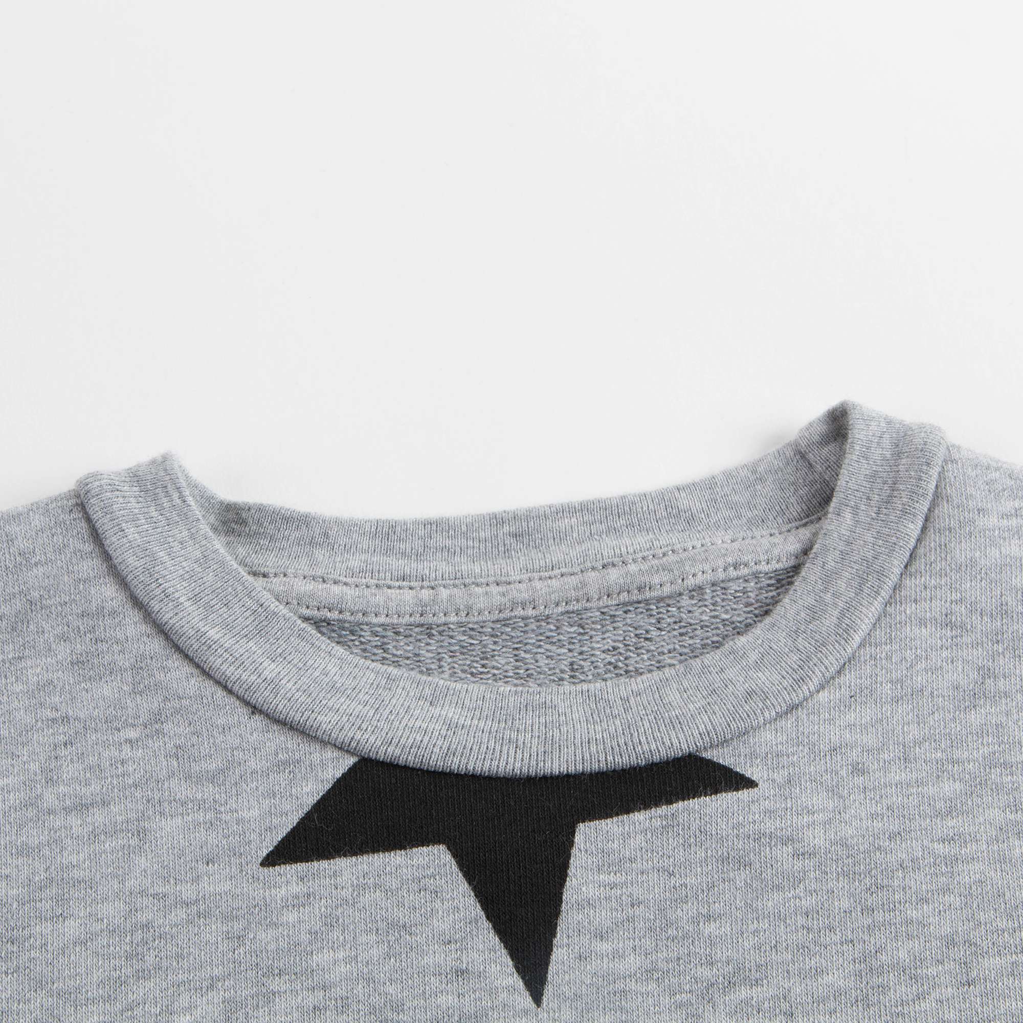 Girls Heather Grey Cotton Dress