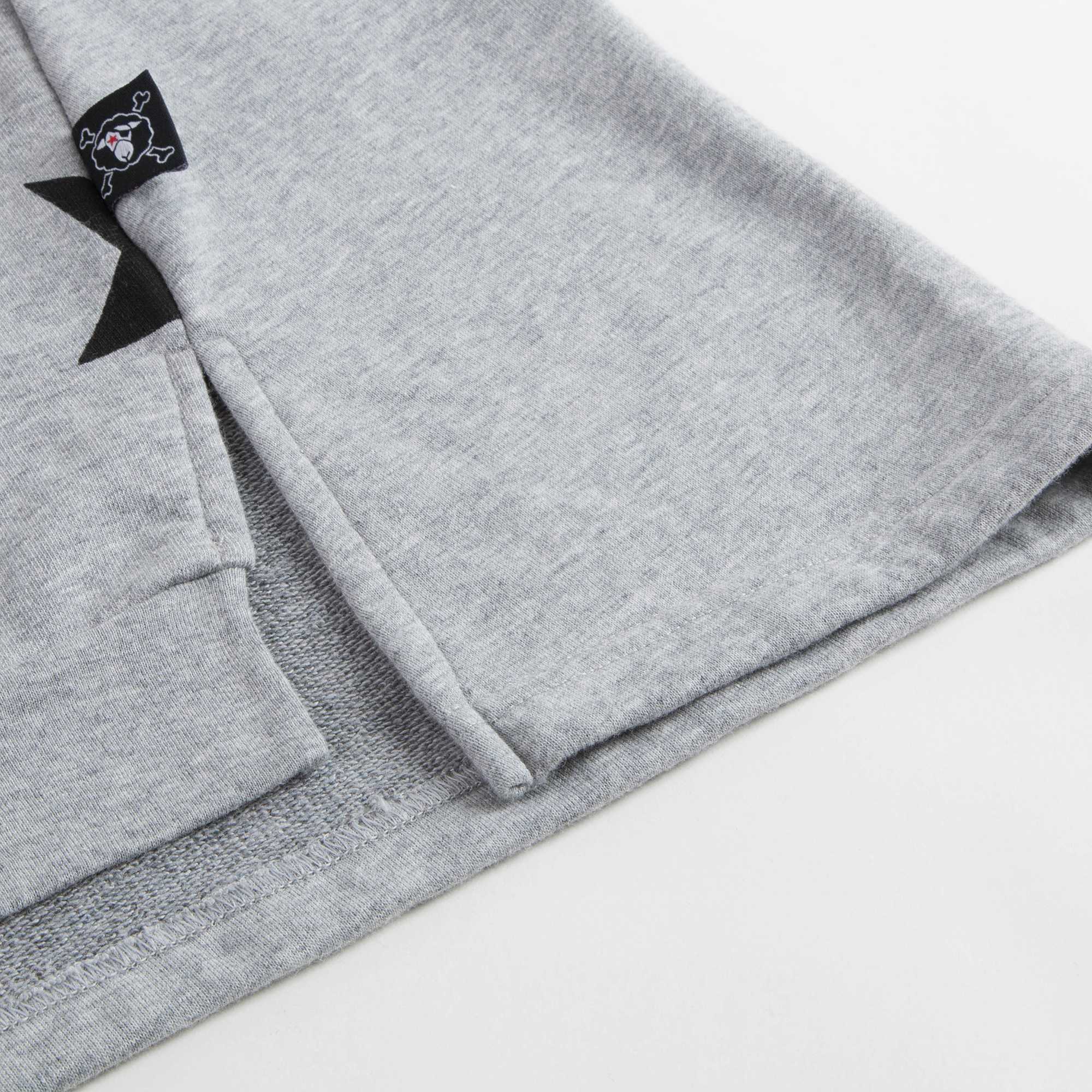 Girls Heather Grey Cotton Dress