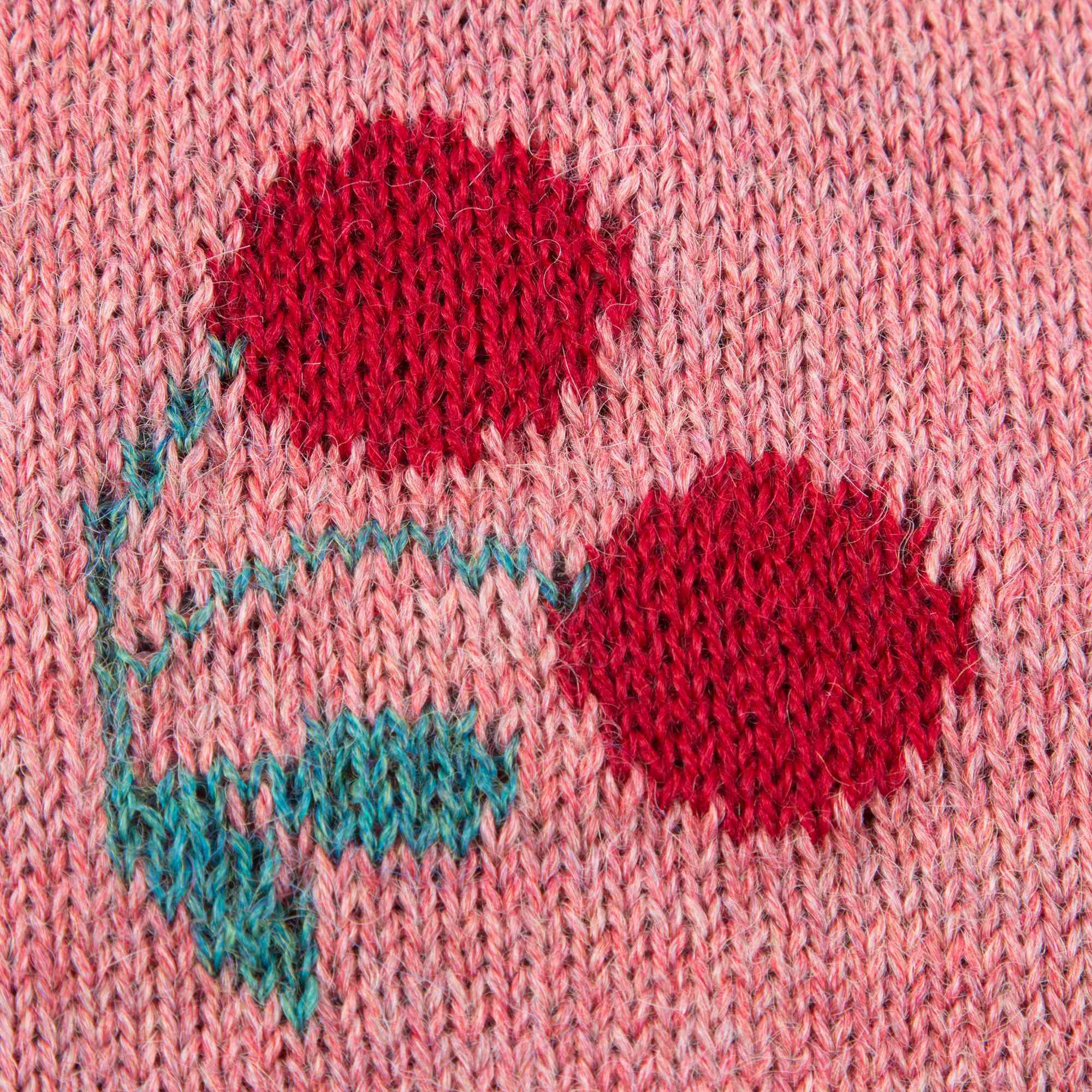 Baby Rose Pink Cherry Alpaca Wool Shorts