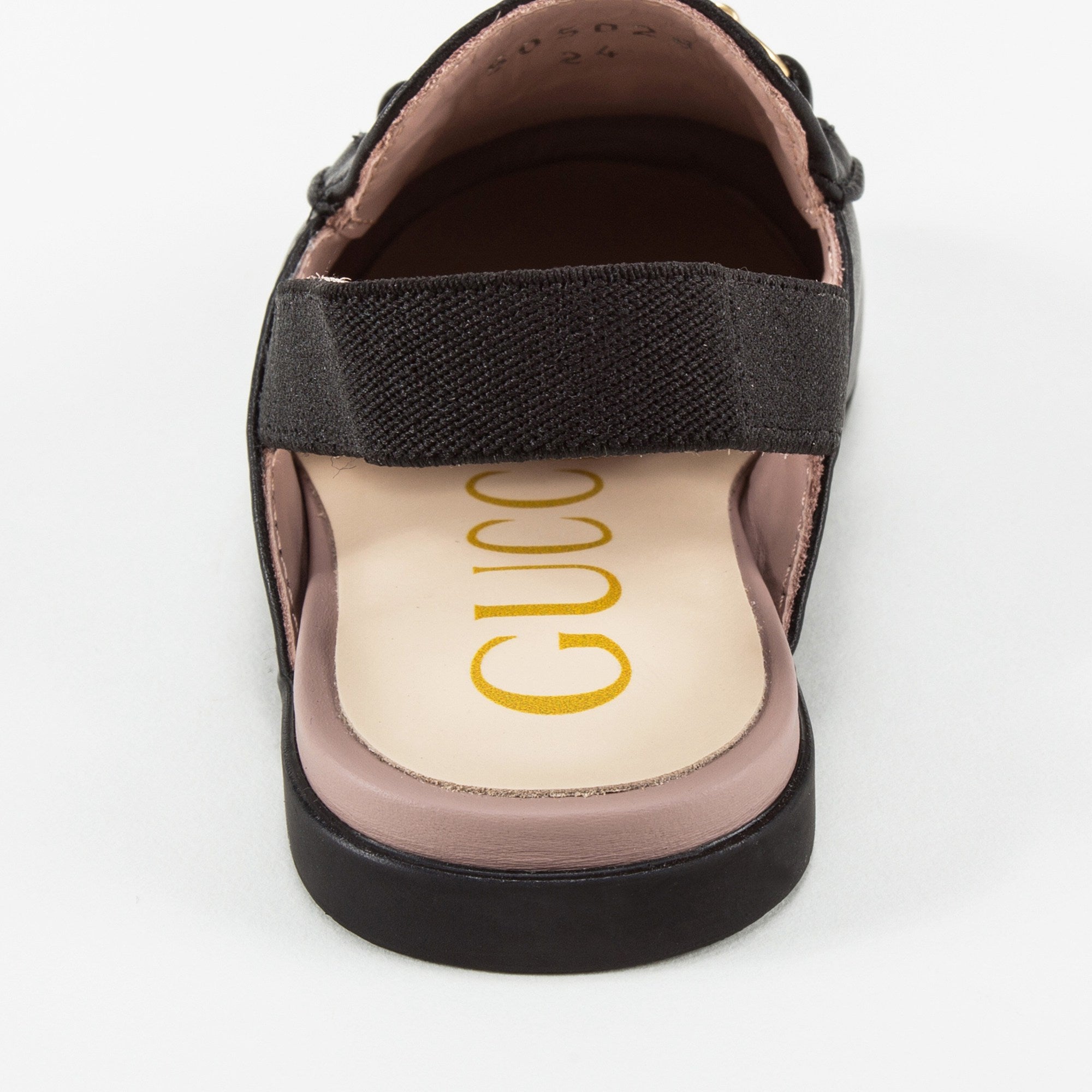 Baby Girls Black Logo Shoes