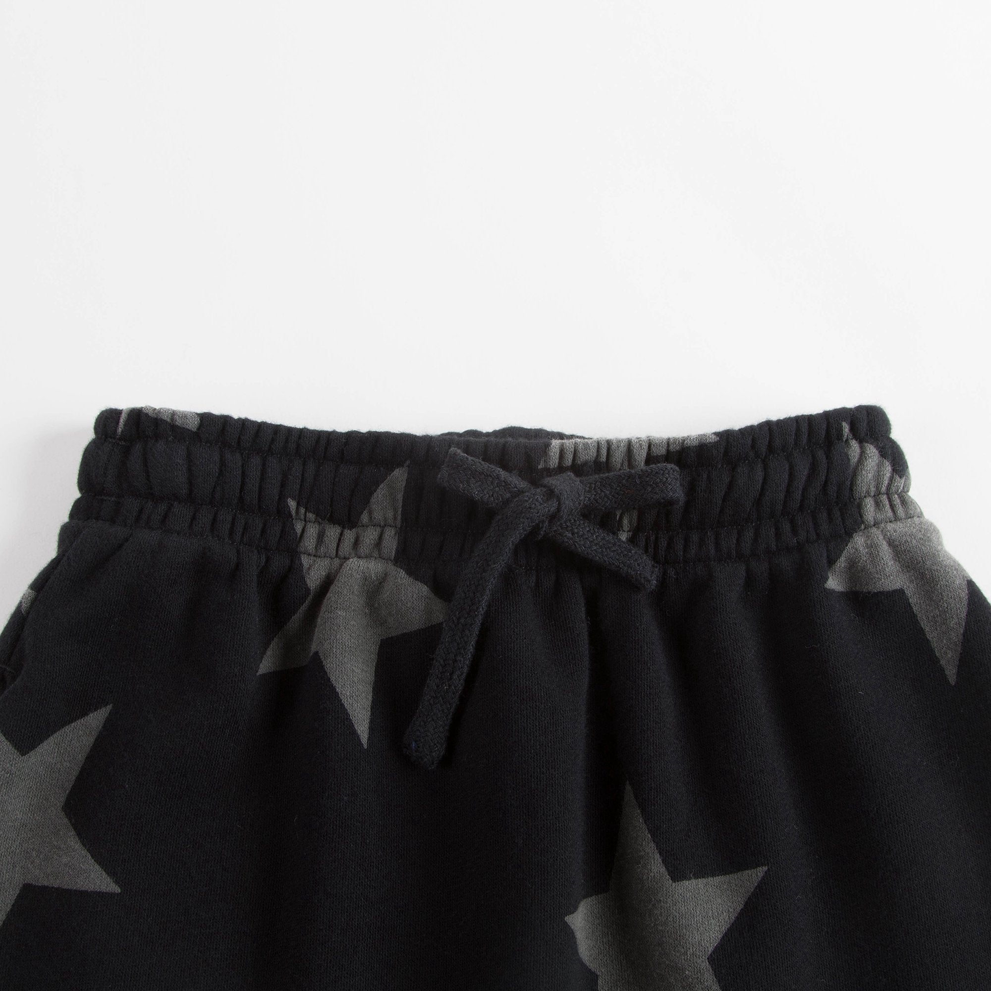 Boys & Girls Black Cotton Star Trousers