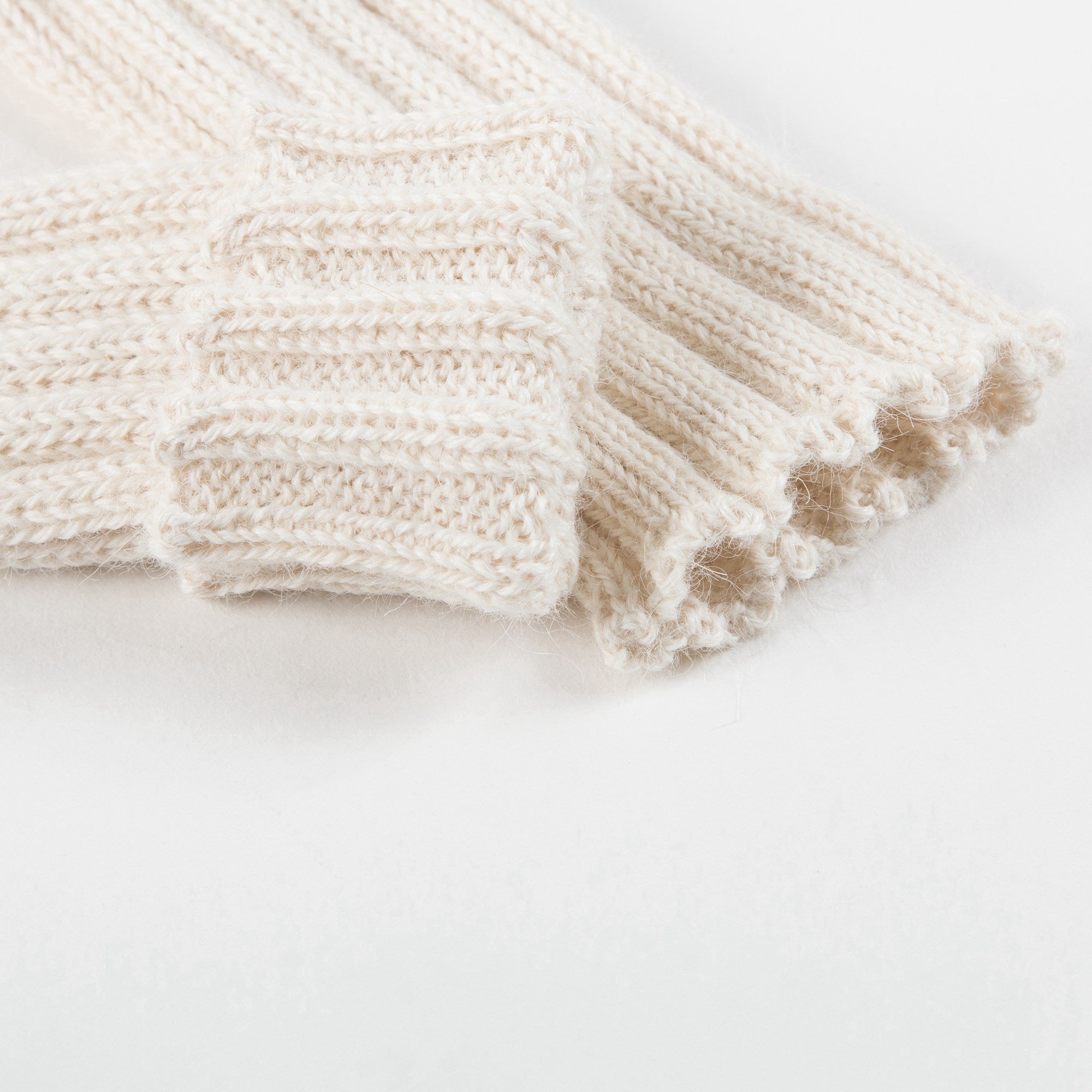 Baby White Alpaca Wool Trousers