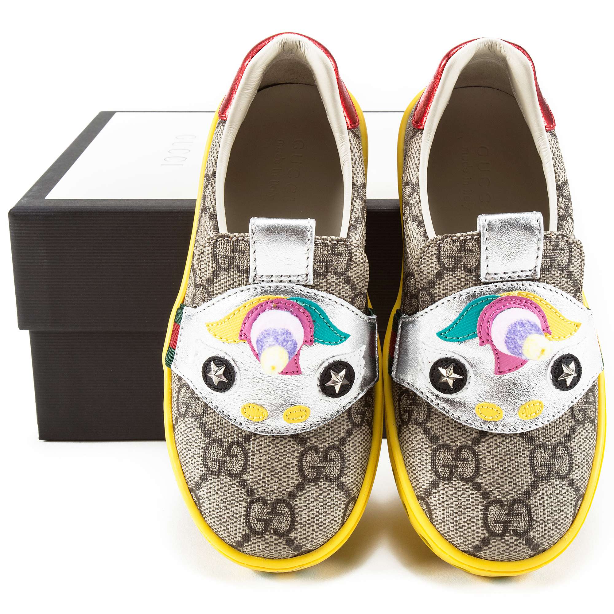 Girls Beige GG Unicorn Shoes