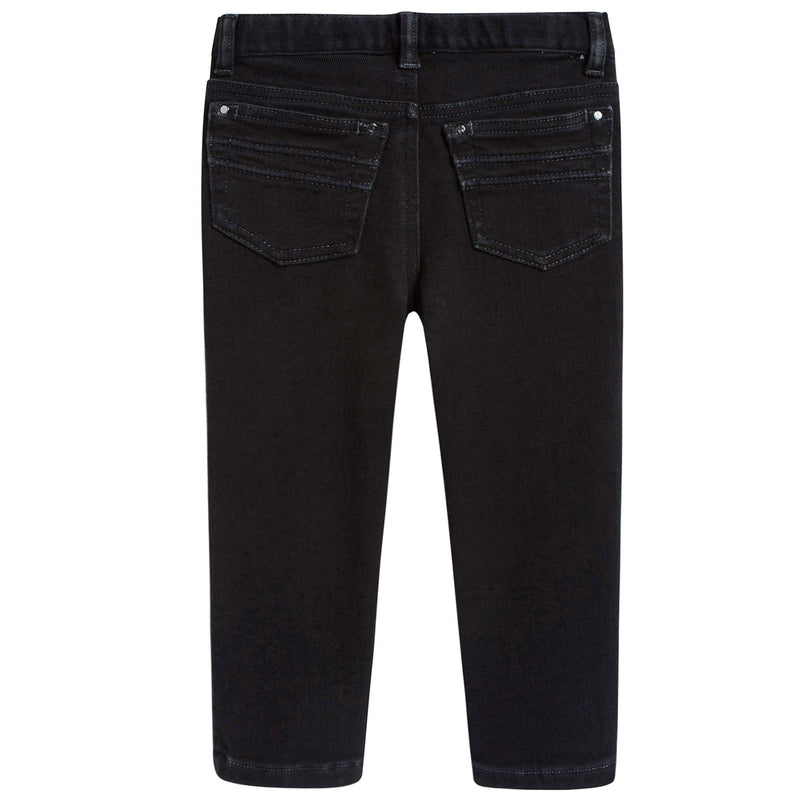 Boys Black Cotton Jeans