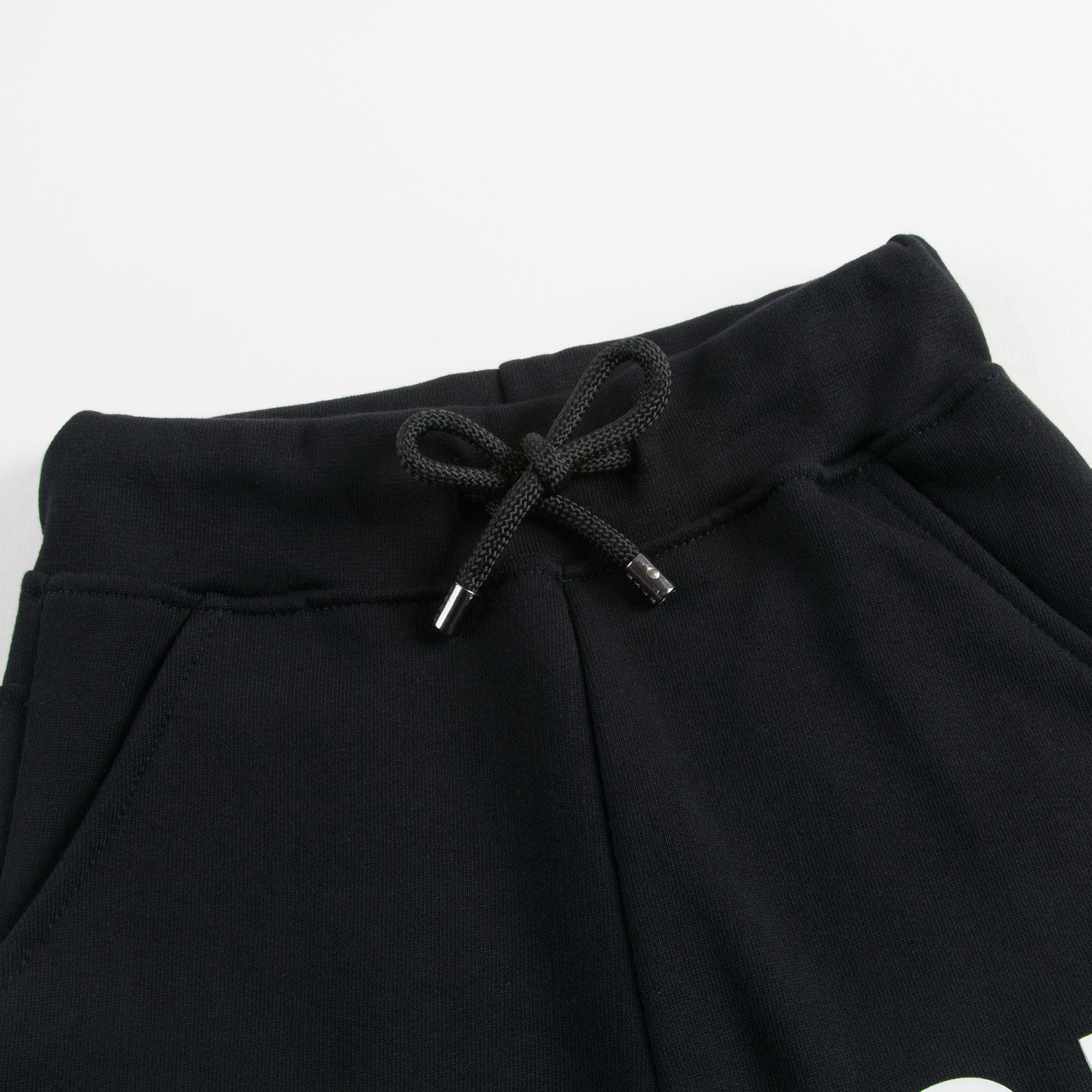 Boys Black Tracksuit Shorts